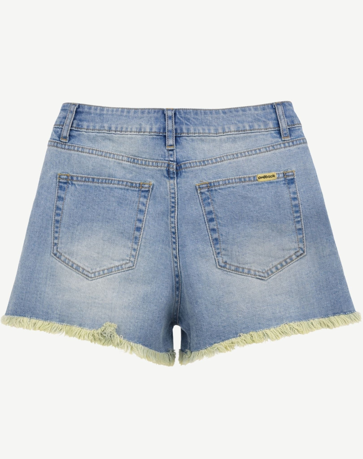 Arizona Frayed High Waist Denim Shorts Outback Supply Co