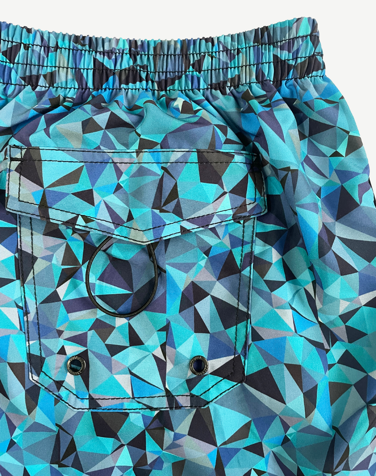 Men's King Size Elastic Waist Boardshorts - Blue Outback Supply Co