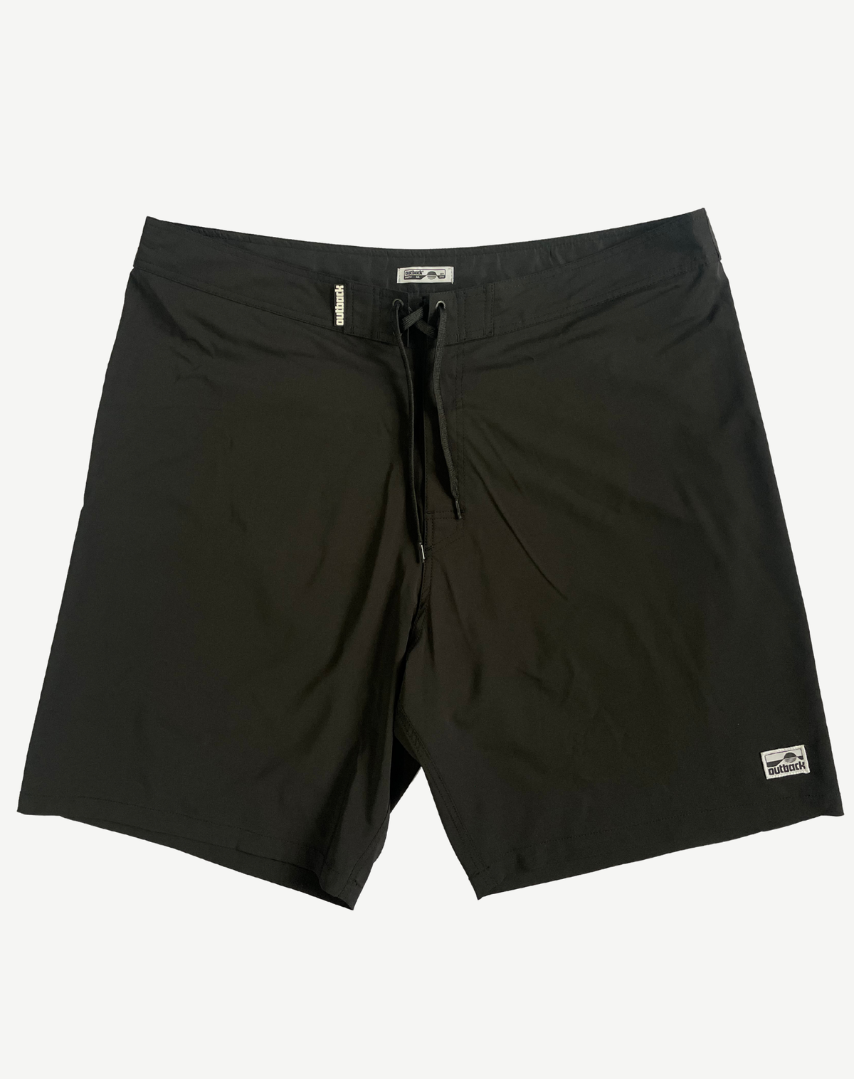 Men's King Size Rigid Waist Boardshorts - Black Outback Supply Co