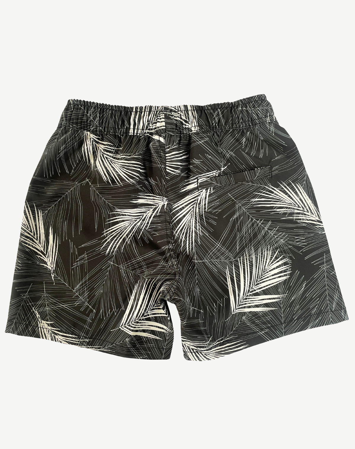 Boys Elastic Waist Boardshorts - Black & White Outback Supply Co