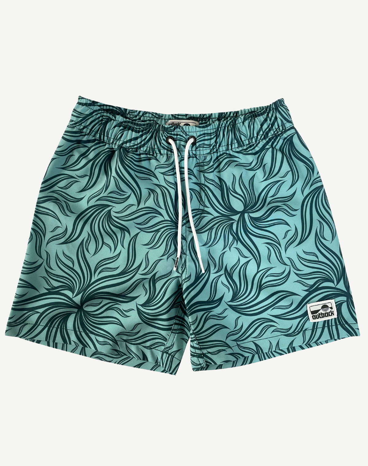 Boys Elastic Waist Boardshorts - Teal Outback Supply Co