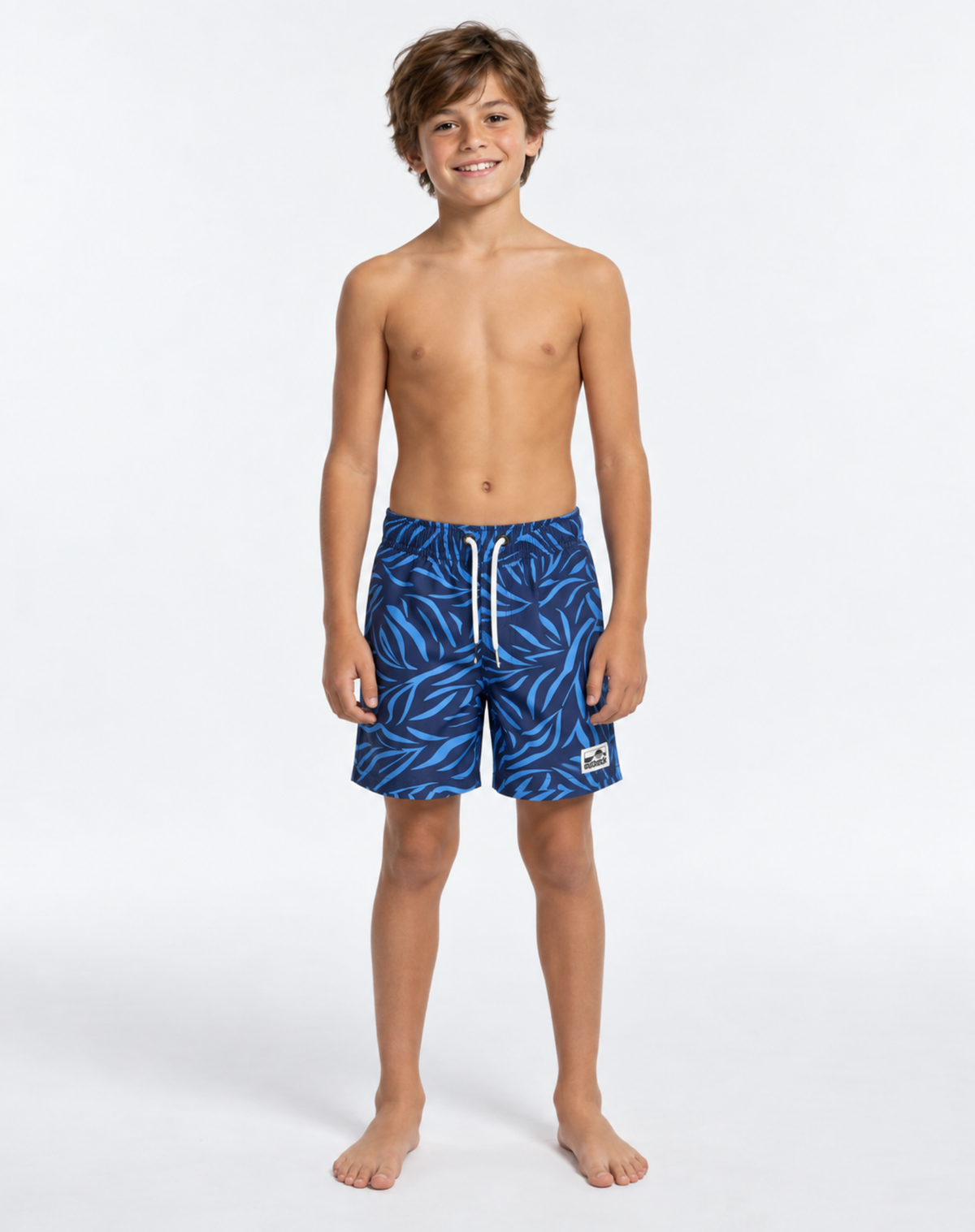 Boys Elastic Waist Boardshorts - Blue Outback Supply Co