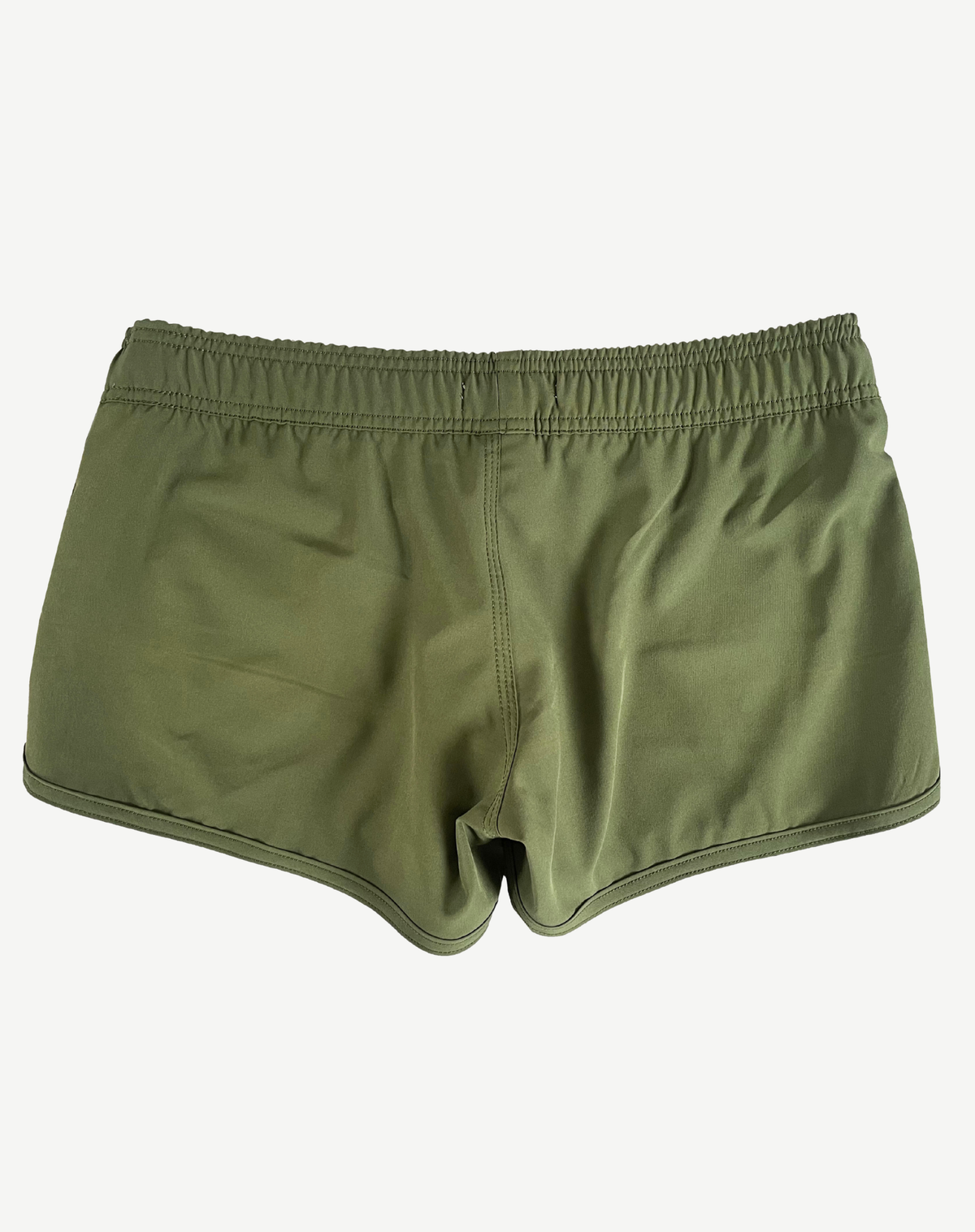 Womens Elastic Waist Boardshorts - Olive Outback Supply Co
