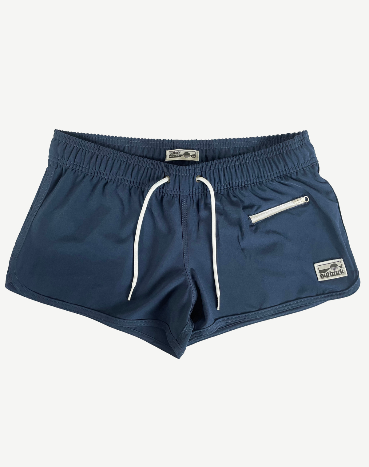 Womens Elastic Waist Boardshorts - Navy Outback Supply Co