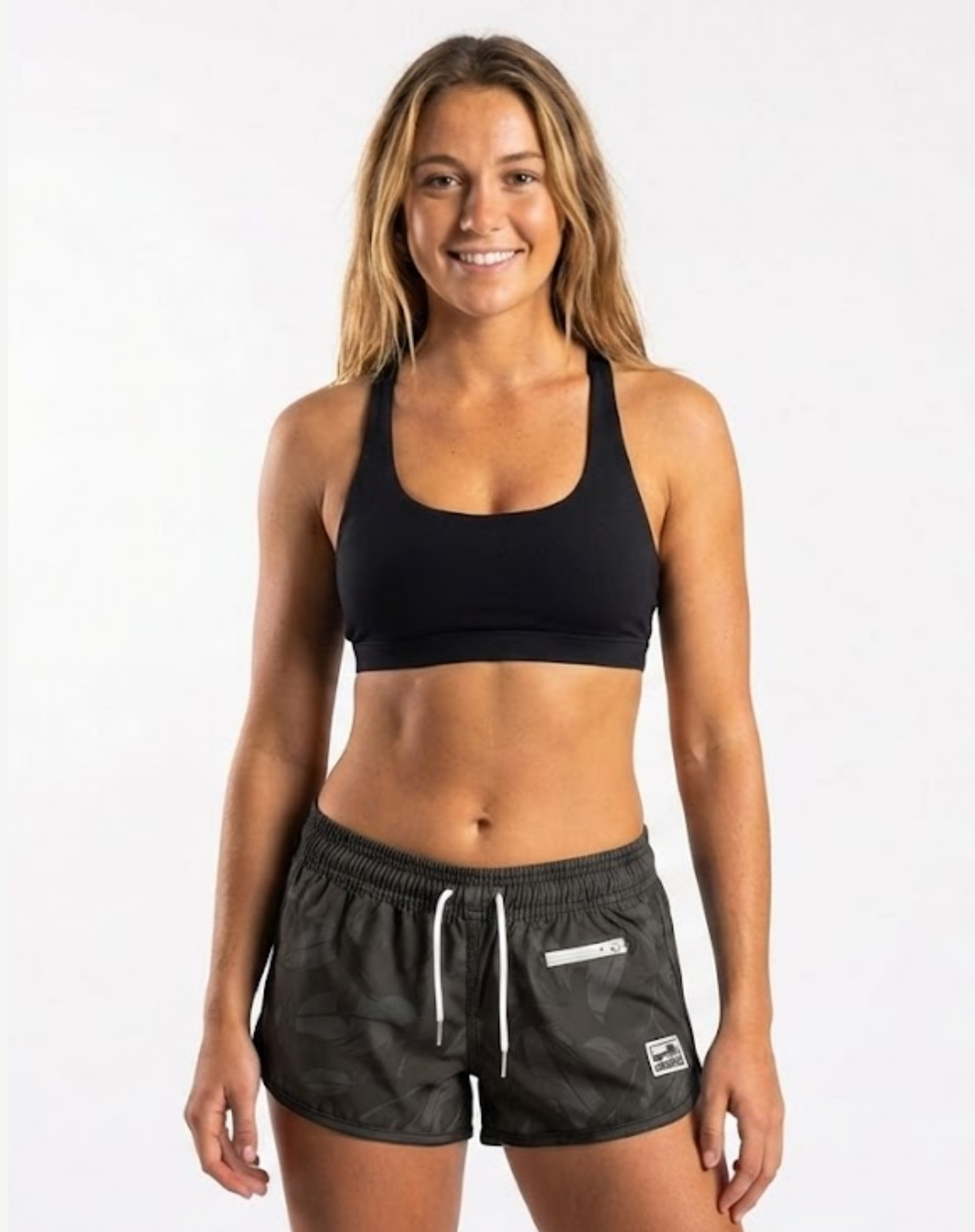 Girls Elastic Waist Boardshorts - Charcoal Outback Supply Co