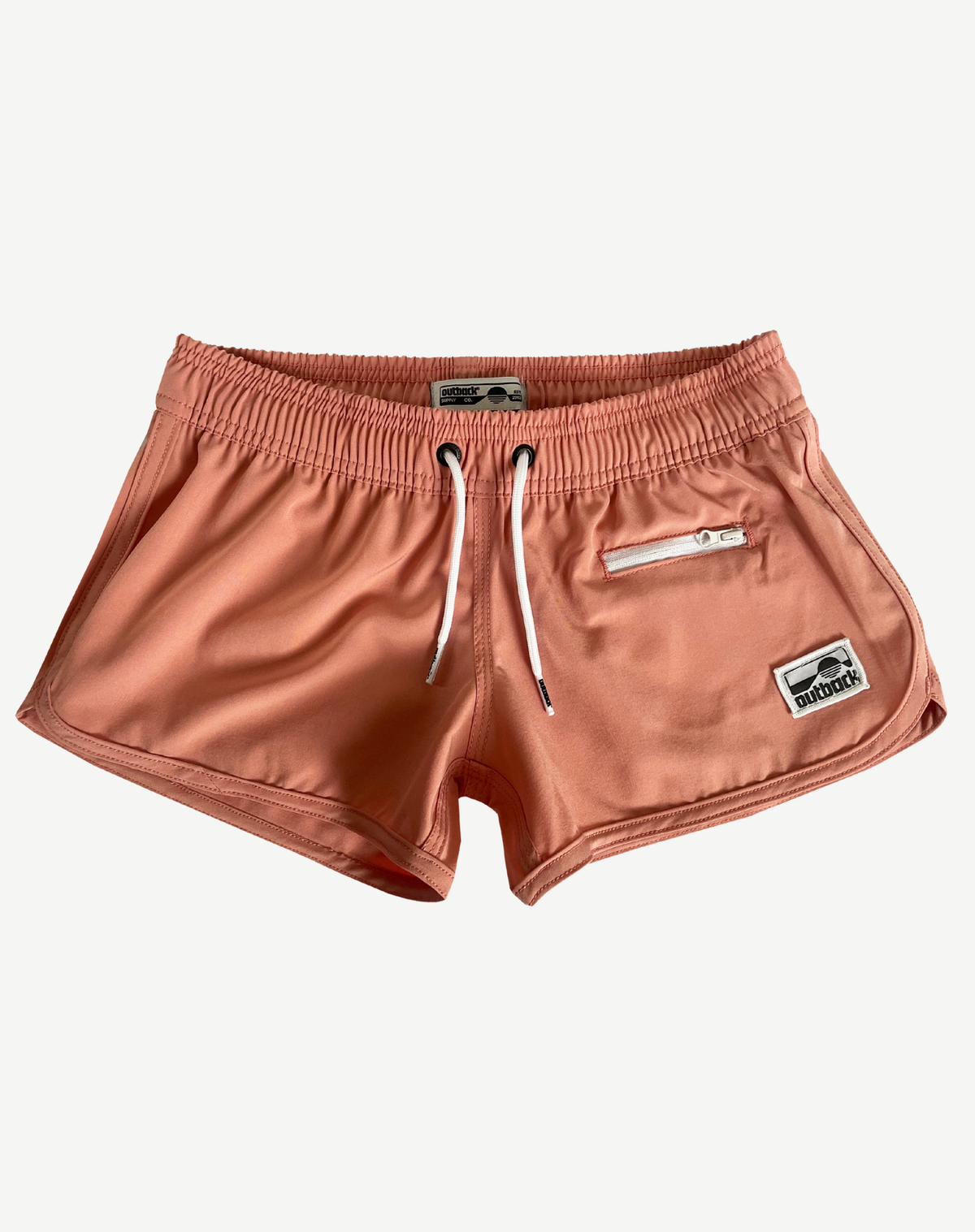 Girls Elastic Waist Boardshorts - Peach Outback Supply Co