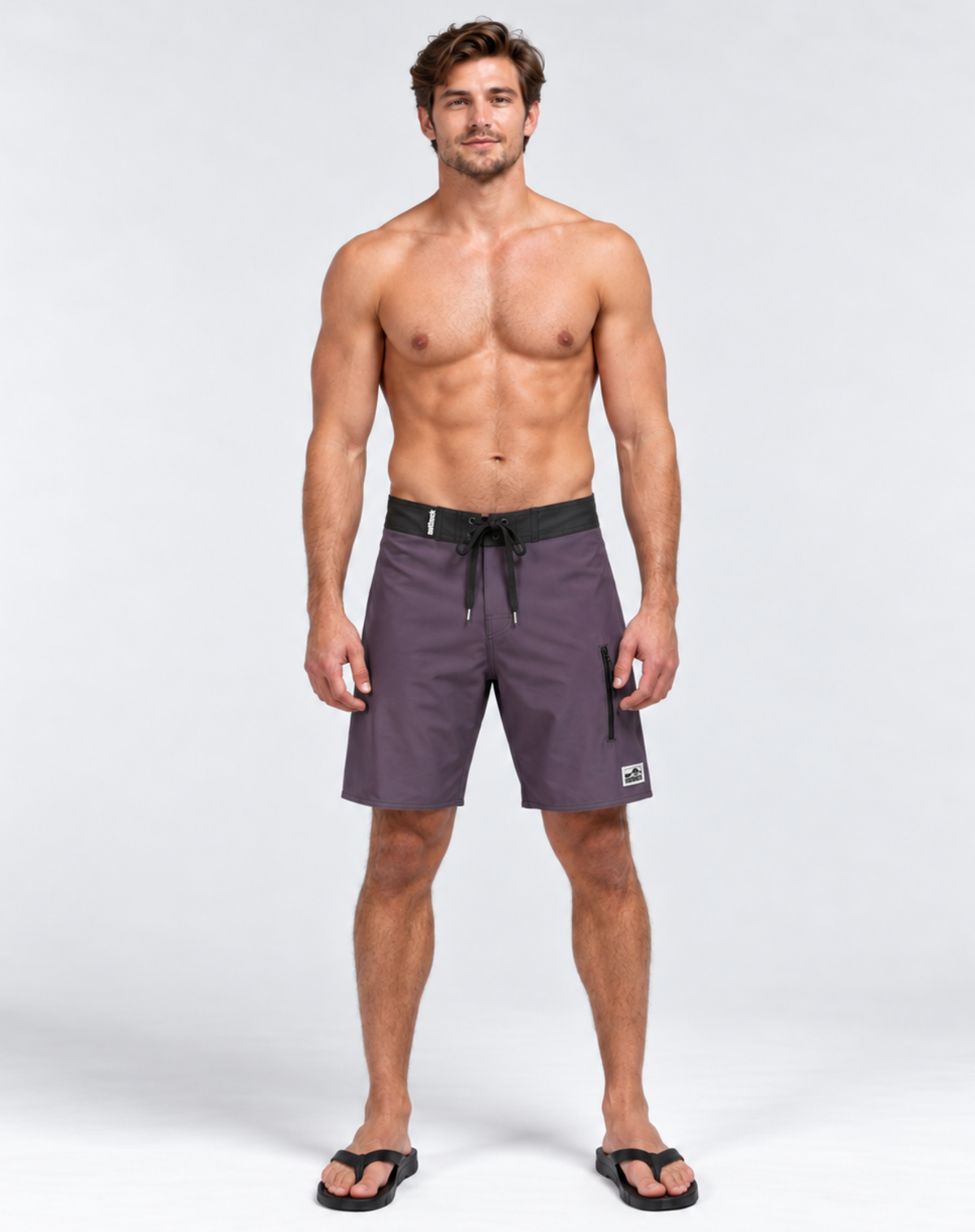 Men's Rigid Waist Boardshorts - Purple Outback Supply Co