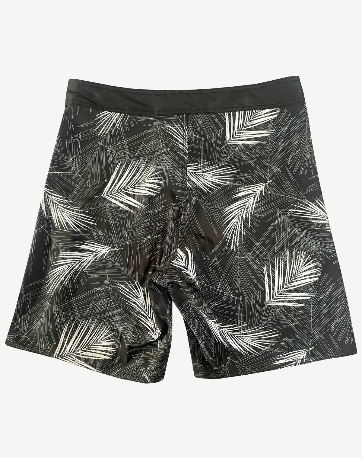 Men's Rigid Waist Boardshorts - Black & White Outback Supply Co