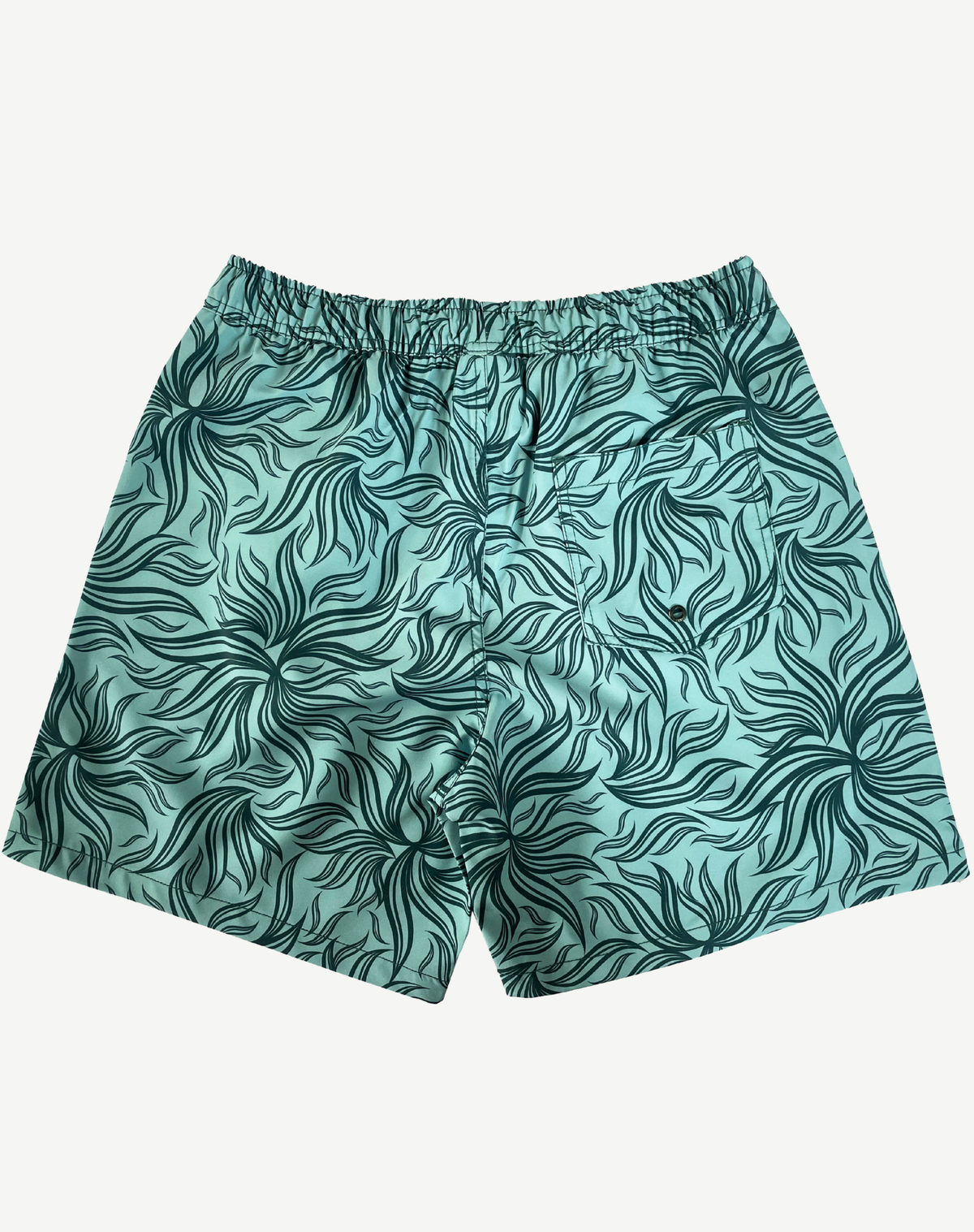 Men's Elastic Waist Boardshorts - Teal Outback Supply Co