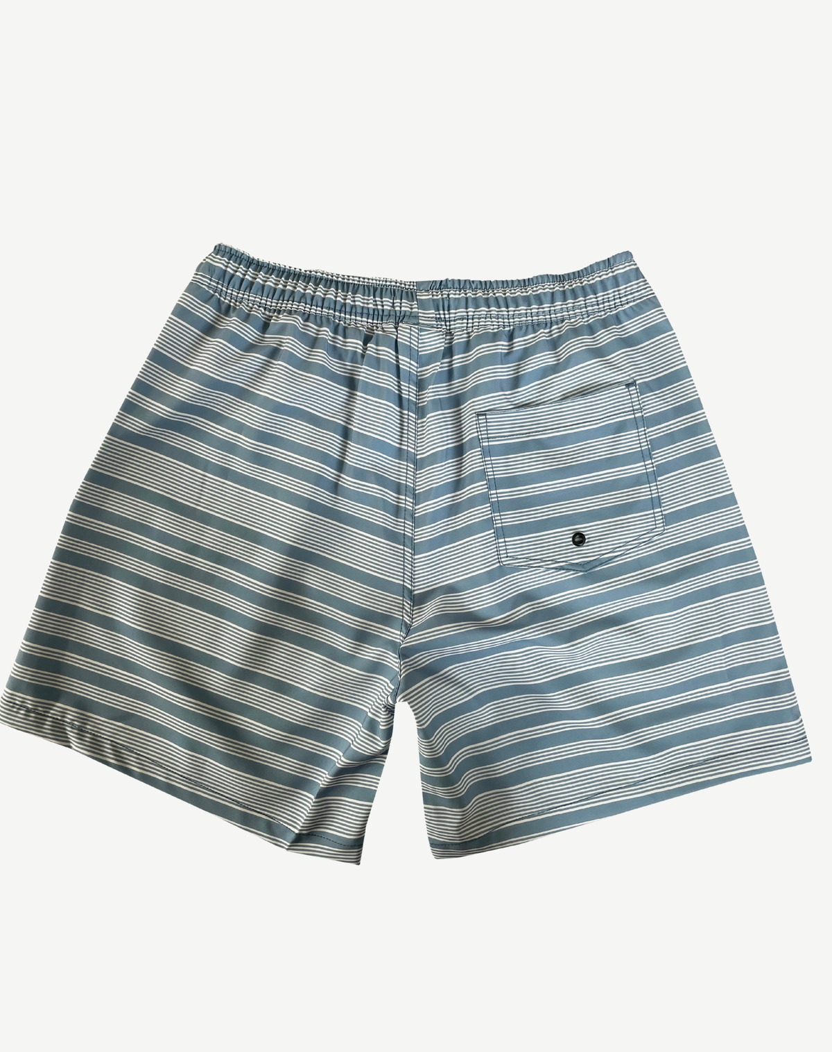 Men's Elastic Waist Boardshorts - Blue Stripe Outback Supply Co