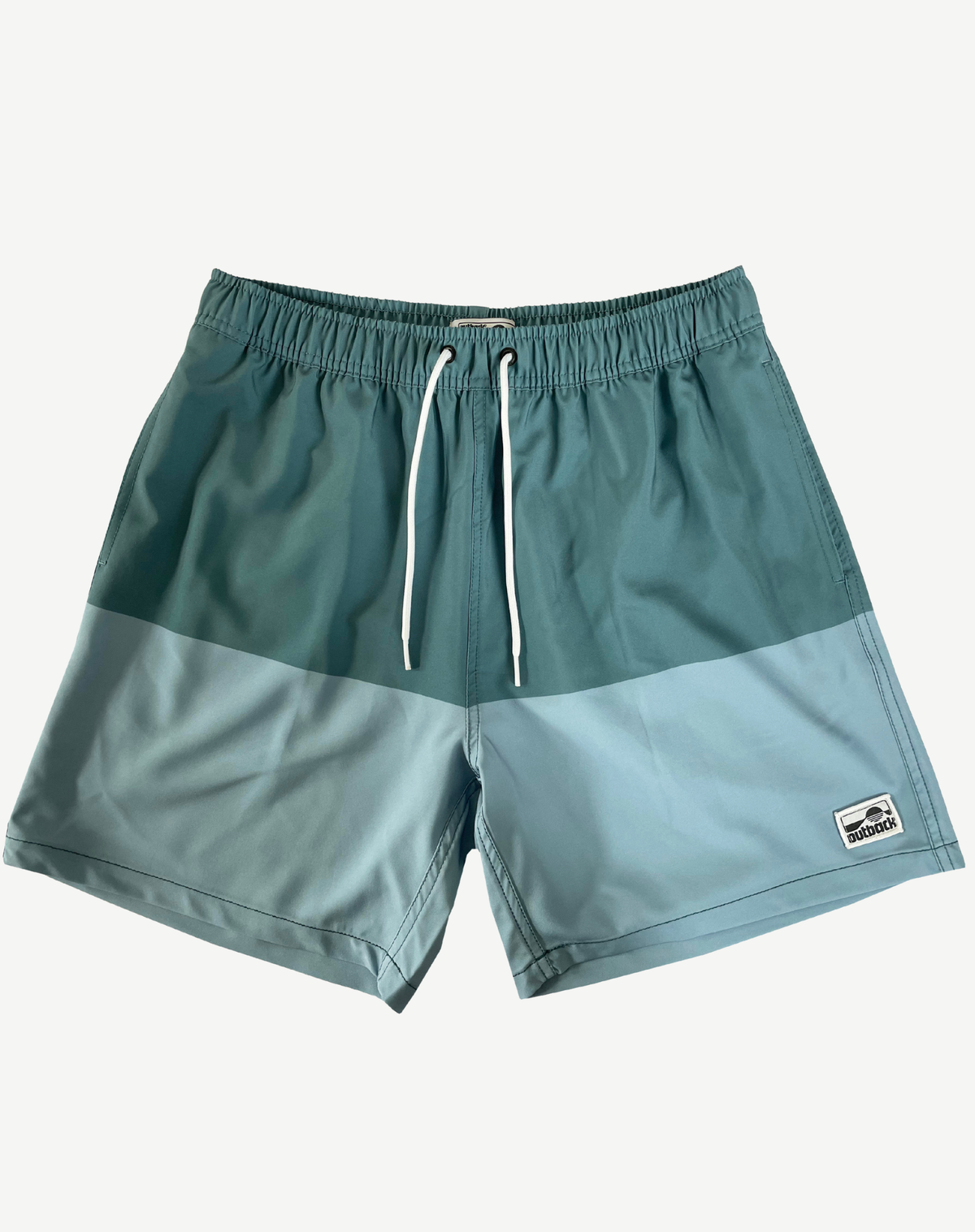 Men's Elastic Waist Boardshorts - Blue Outback Supply Co