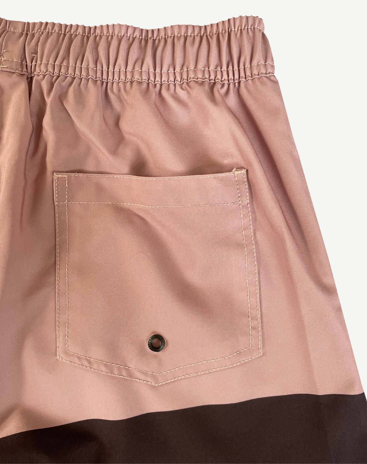 Men's Elastic Waist Boardshorts - Brown Outback Supply Co