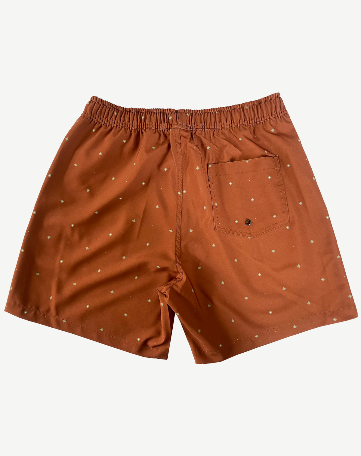 Men's Elastic Waist Boardshorts - Orange Outback Supply Co