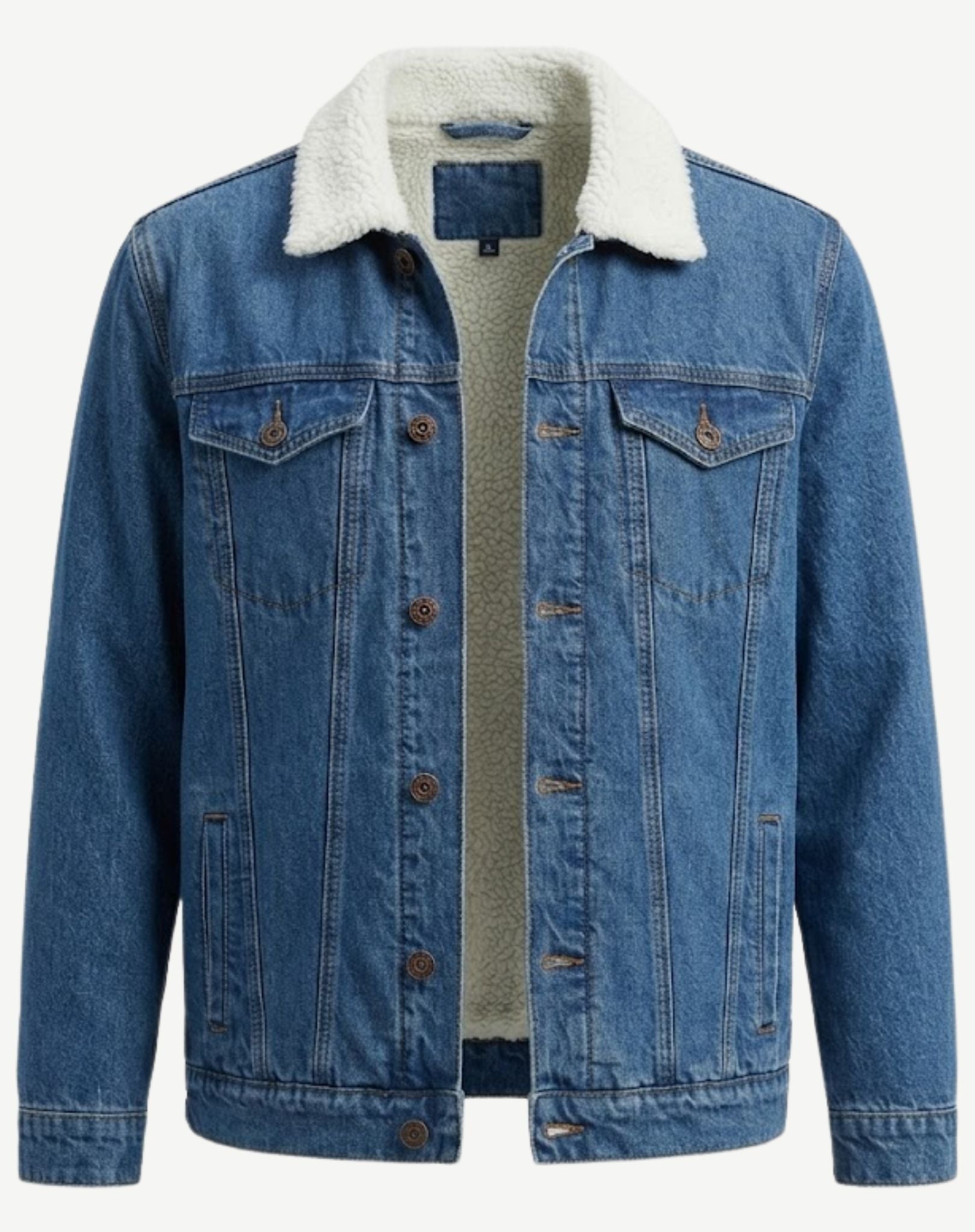 Mens Denim Sherpa Jacket Outback Supply Co