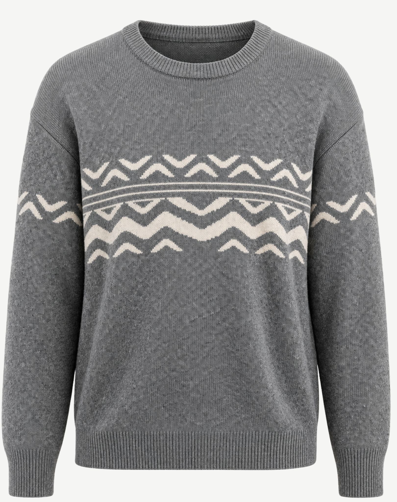Mens Knit Sweater - Slate Grey Outback Supply Co