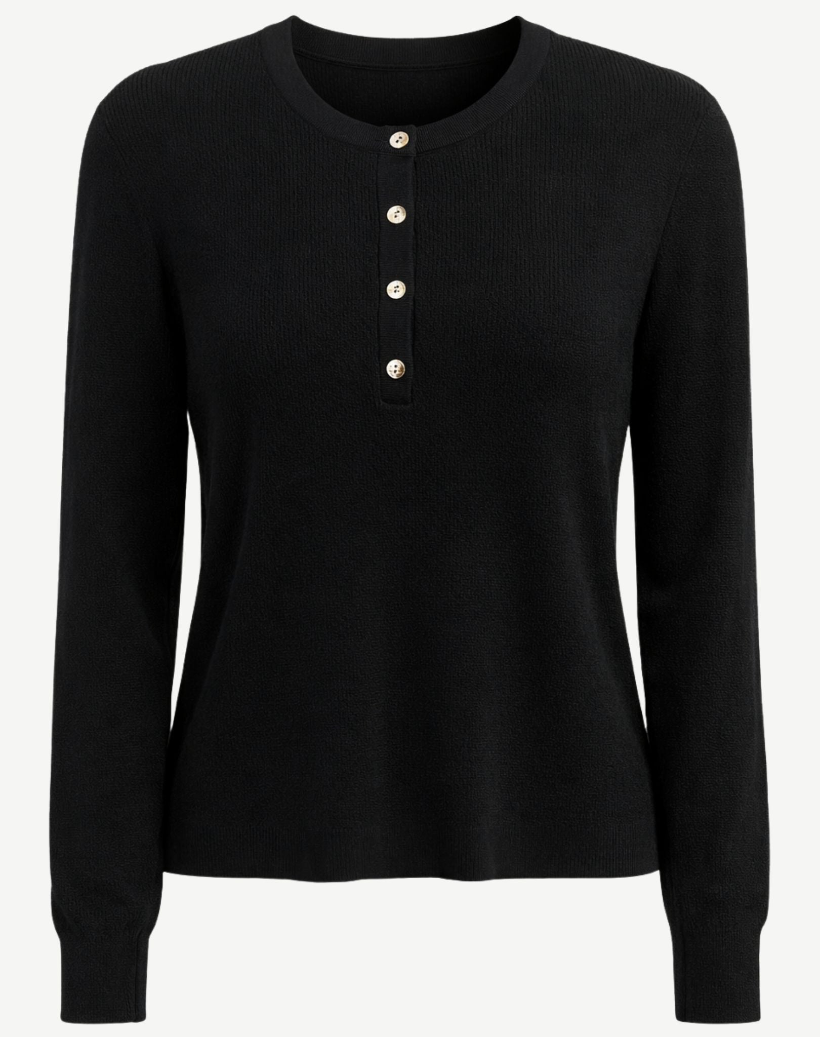 Henley Knit Sweater - Espresso Outback Supply Co