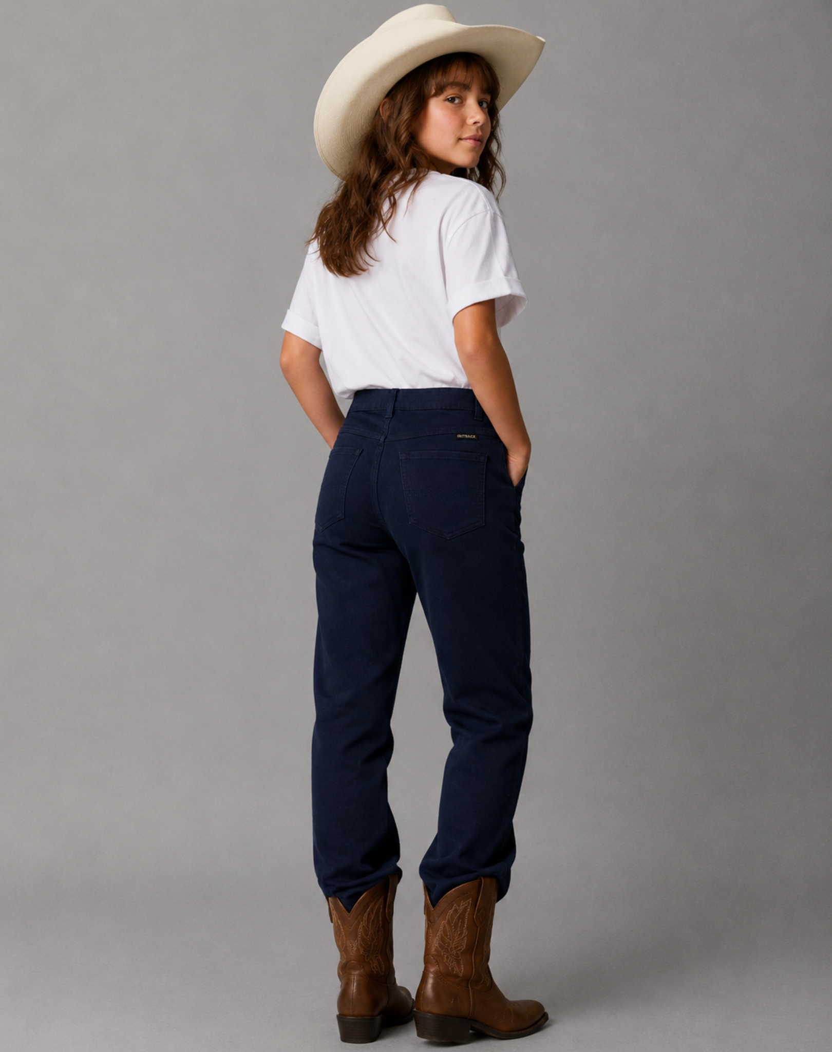 Unisex Kids Navy Moleskin Jeans Outback Supply Co