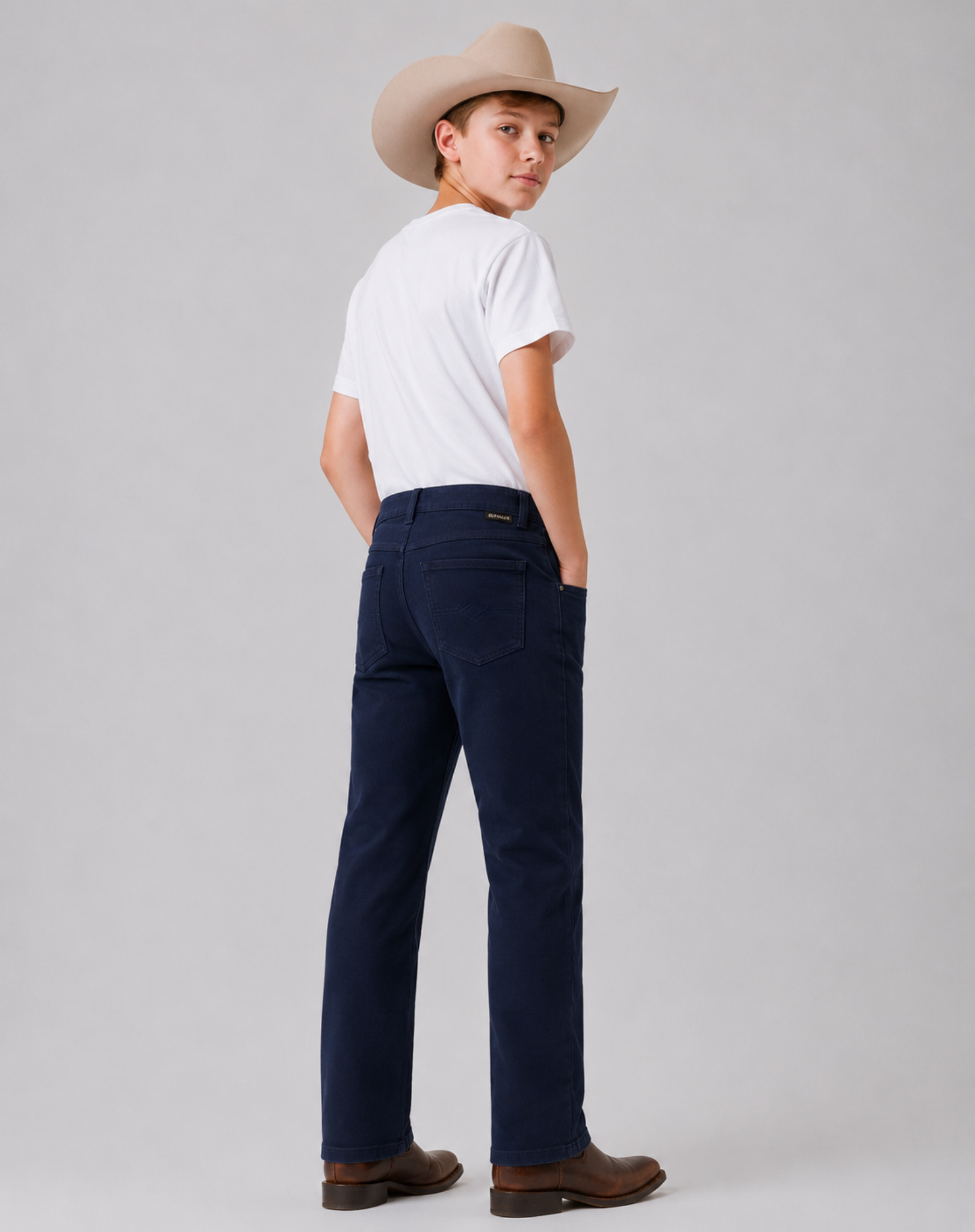 Unisex Kids Navy Moleskin Jeans Outback Supply Co