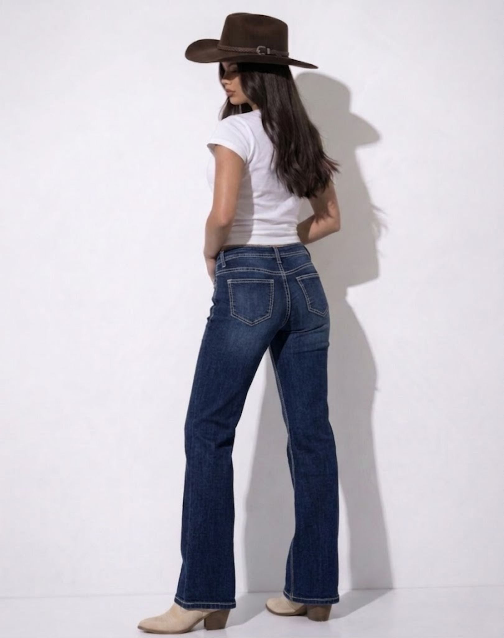 OBFilly 3.0 Dark Rinse Womens Jeans - Boot Cut Outback Supply Co