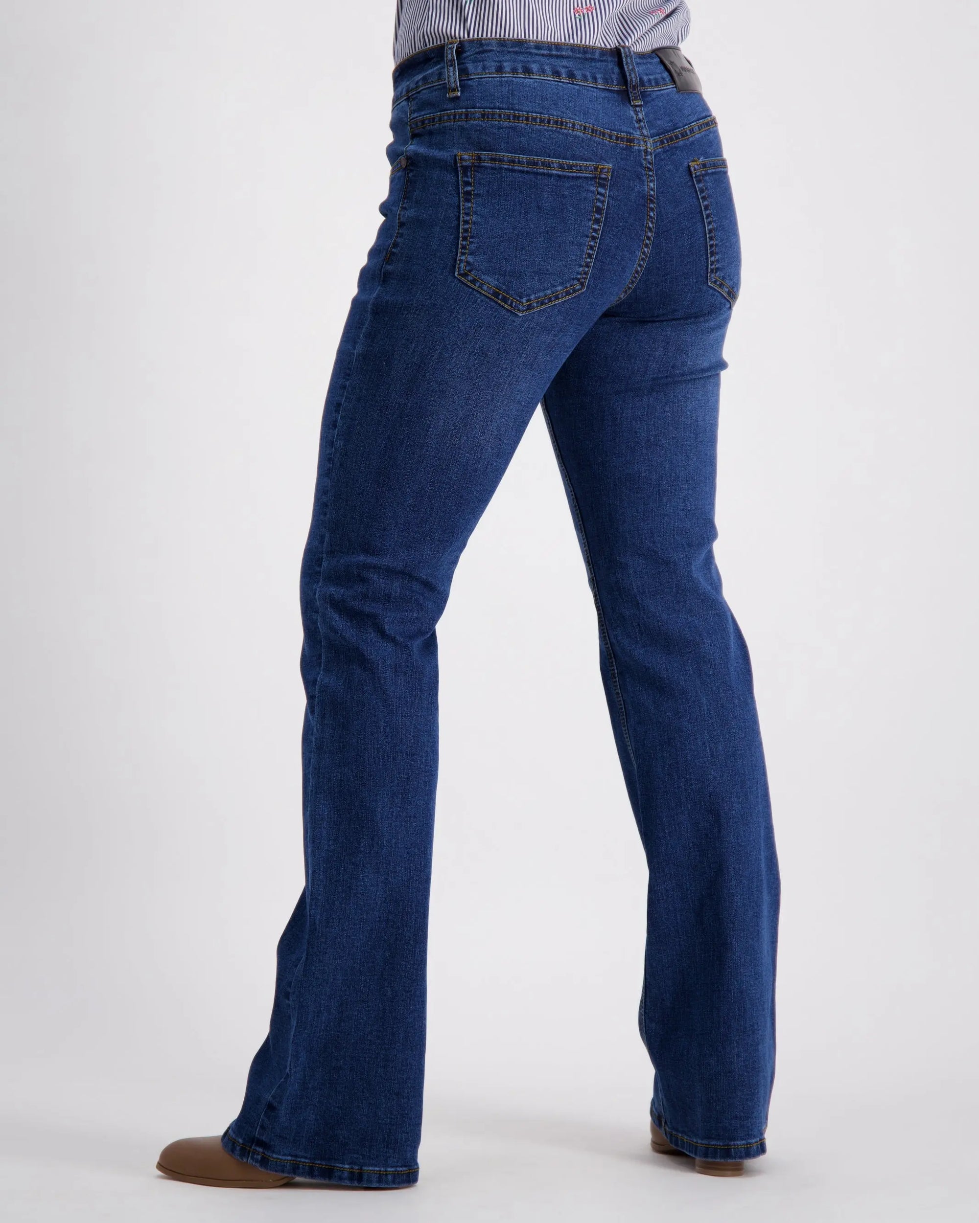 OBFilly 2.0 Blue Stonewash Womens Jeans - Boot Cut Outback Supply Co