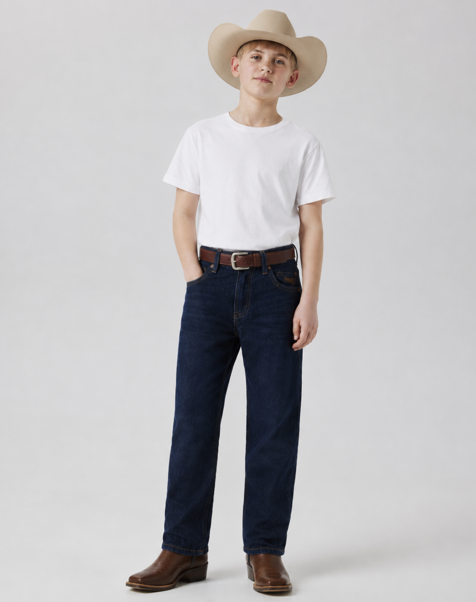 Unisex Kids Blue Stone Denim Jeans Outback Supply Co