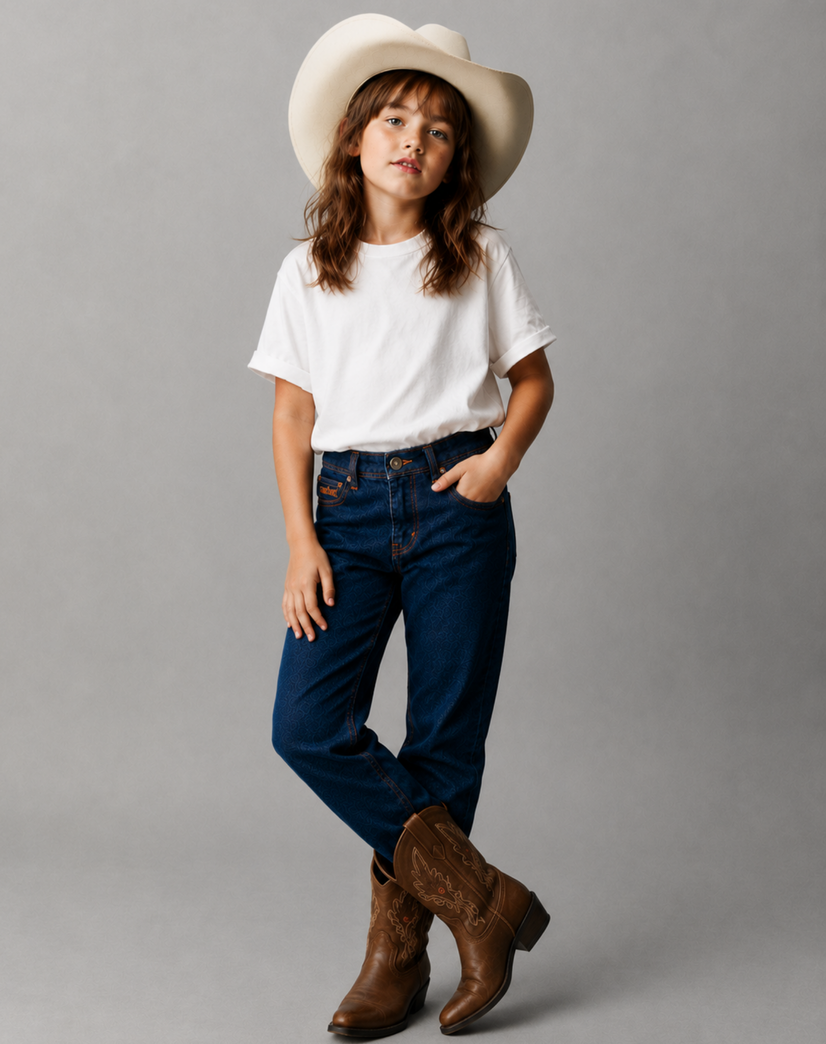 Unisex Kids Blue Stone Denim Jeans Outback Supply Co