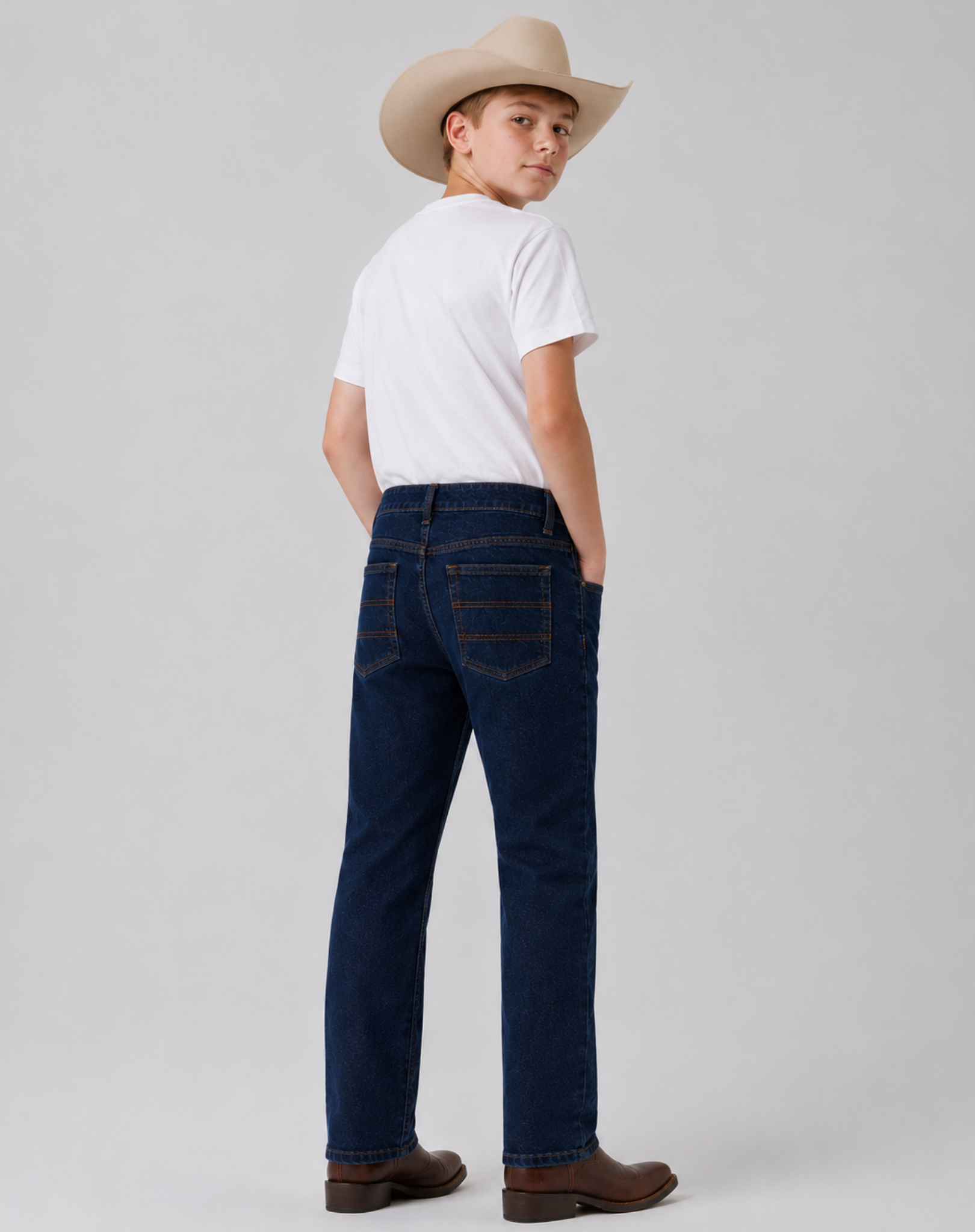Unisex Kids Blue Stone Denim Jeans Outback Supply Co