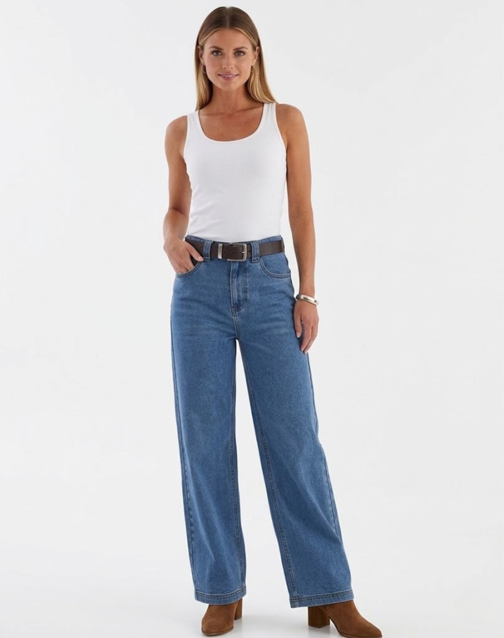 Pinnacles Wide-Leg Jean - Denim Outback Supply Co