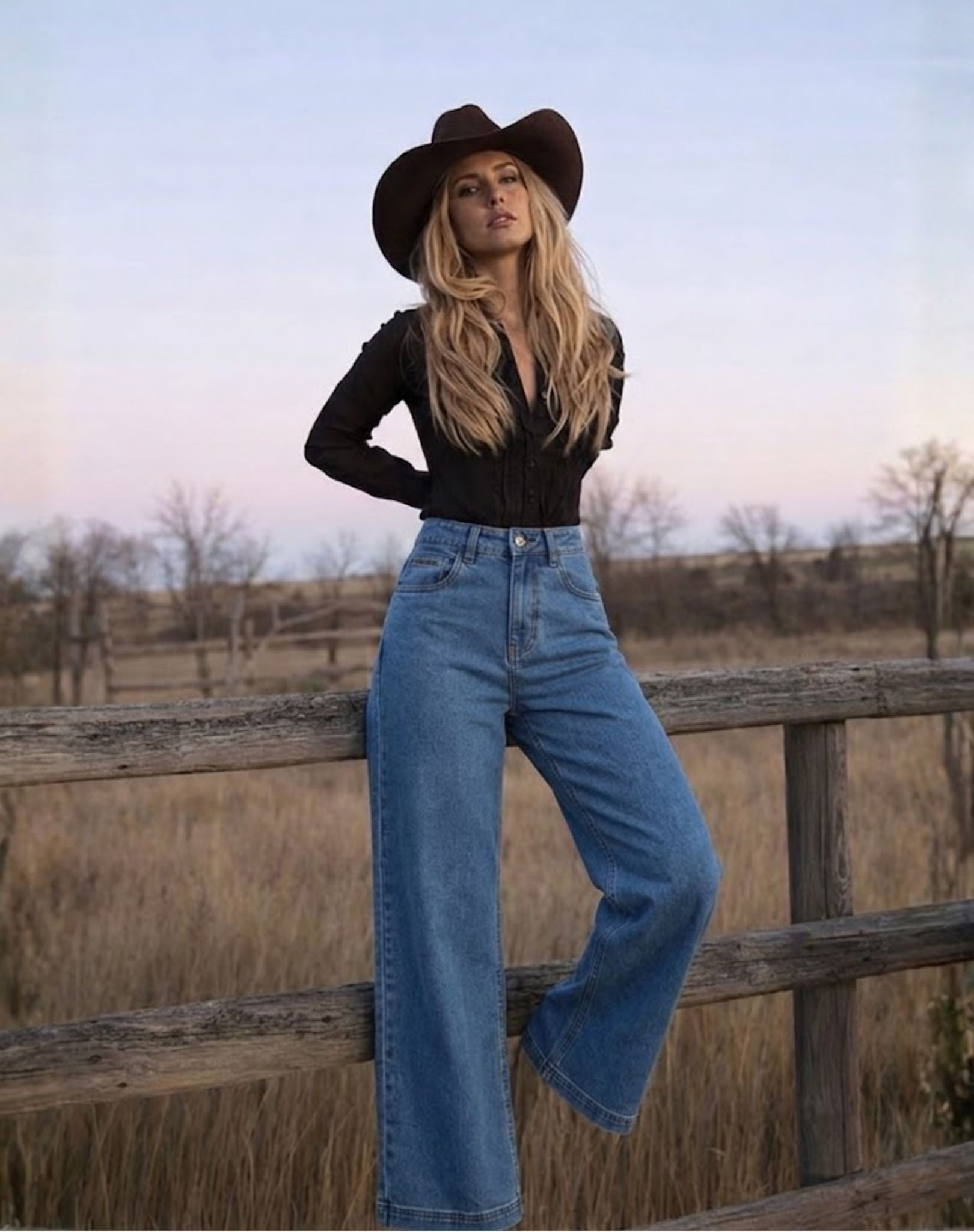 Pinnacles Wide-Leg Jean - Denim Outback Supply Co