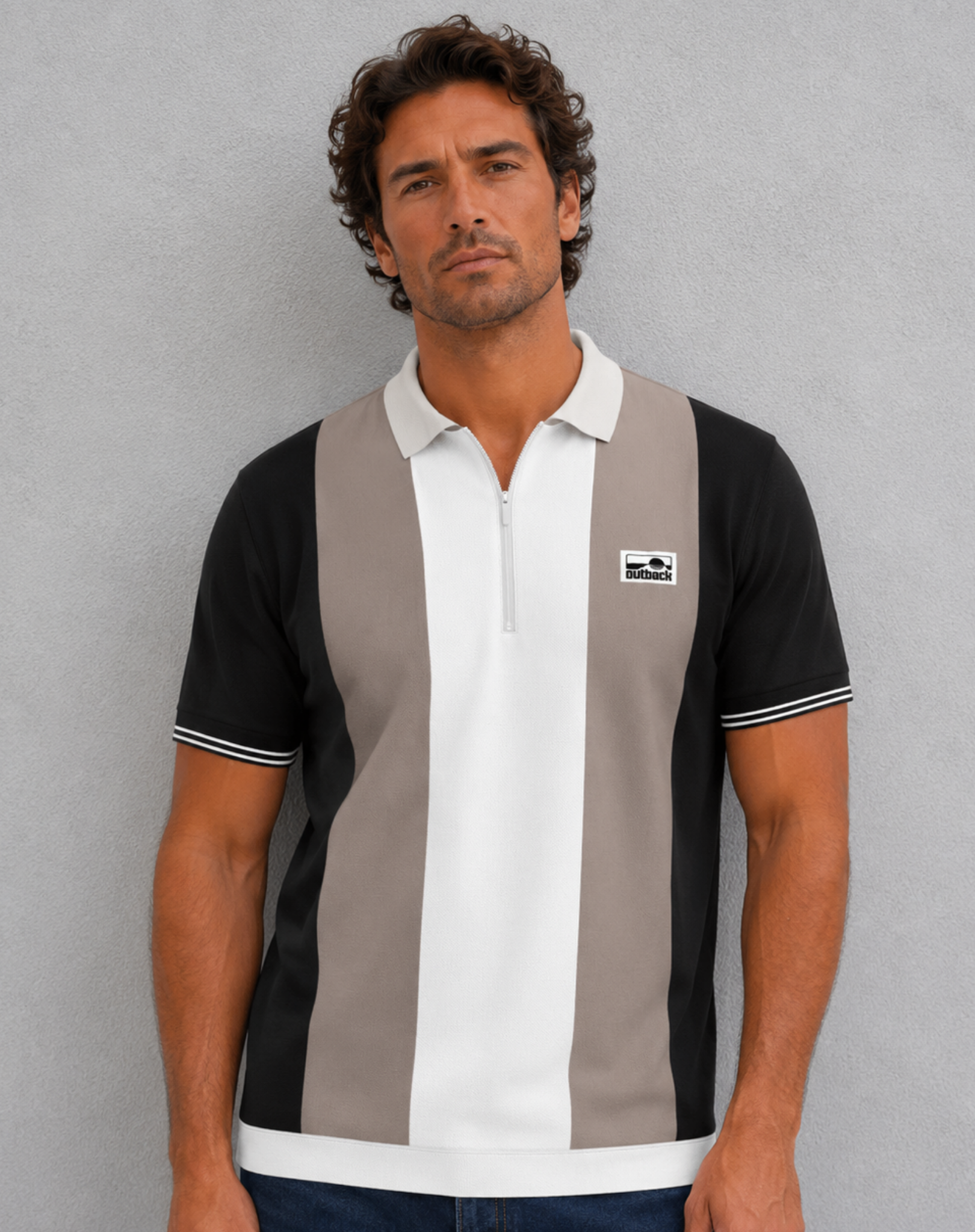 Multi Polo Shirt with Zipper Outback Supply Co