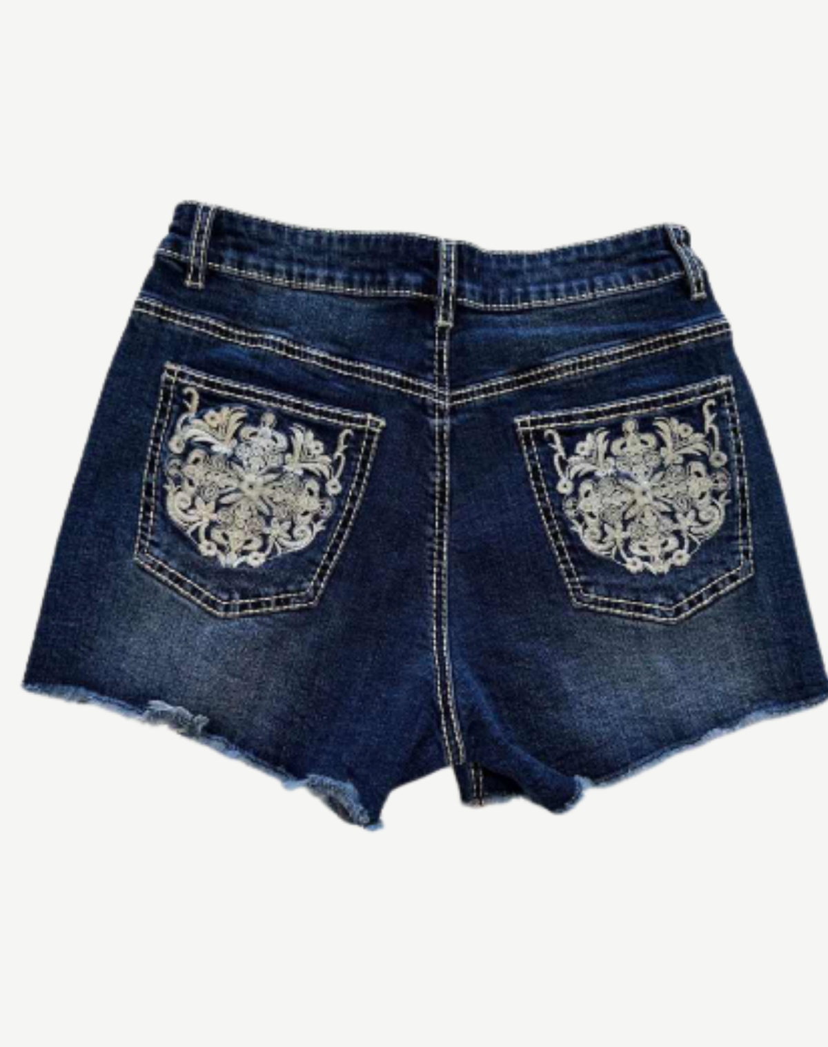 Savannah Women’s Embellished Mid Rise Denim Shorts Outback Supply Co
