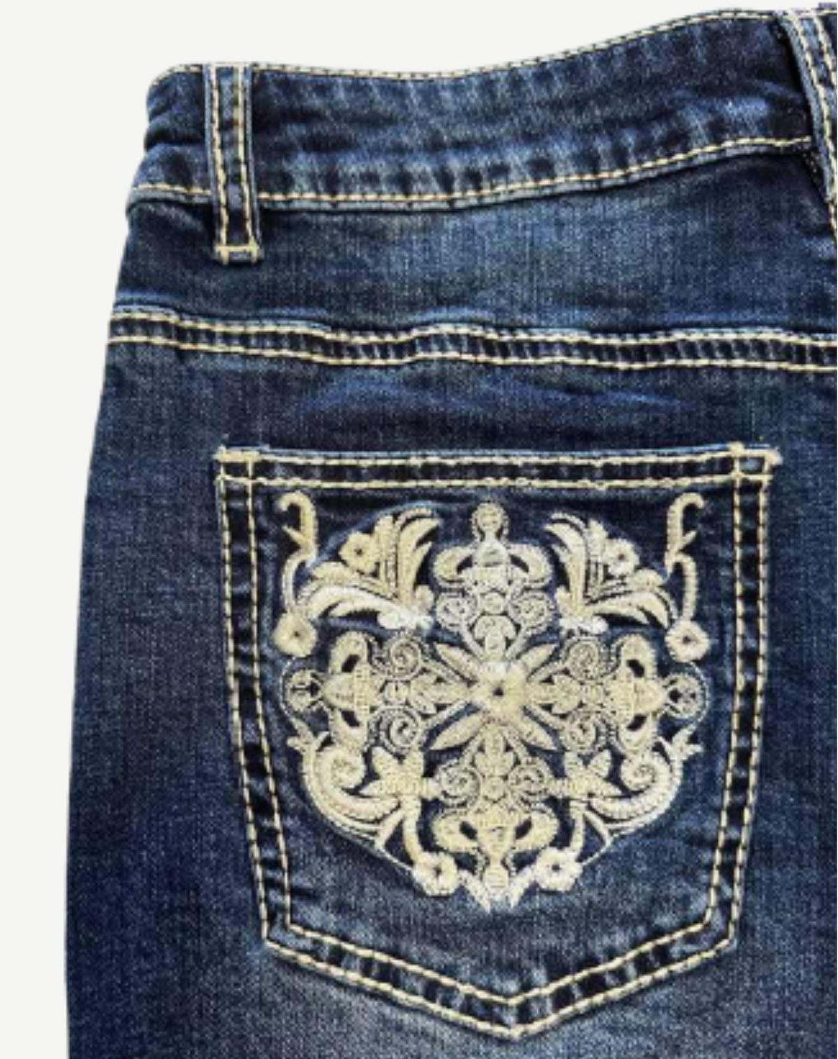 Savannah Women’s Embellished Mid Rise Denim Shorts Outback Supply Co