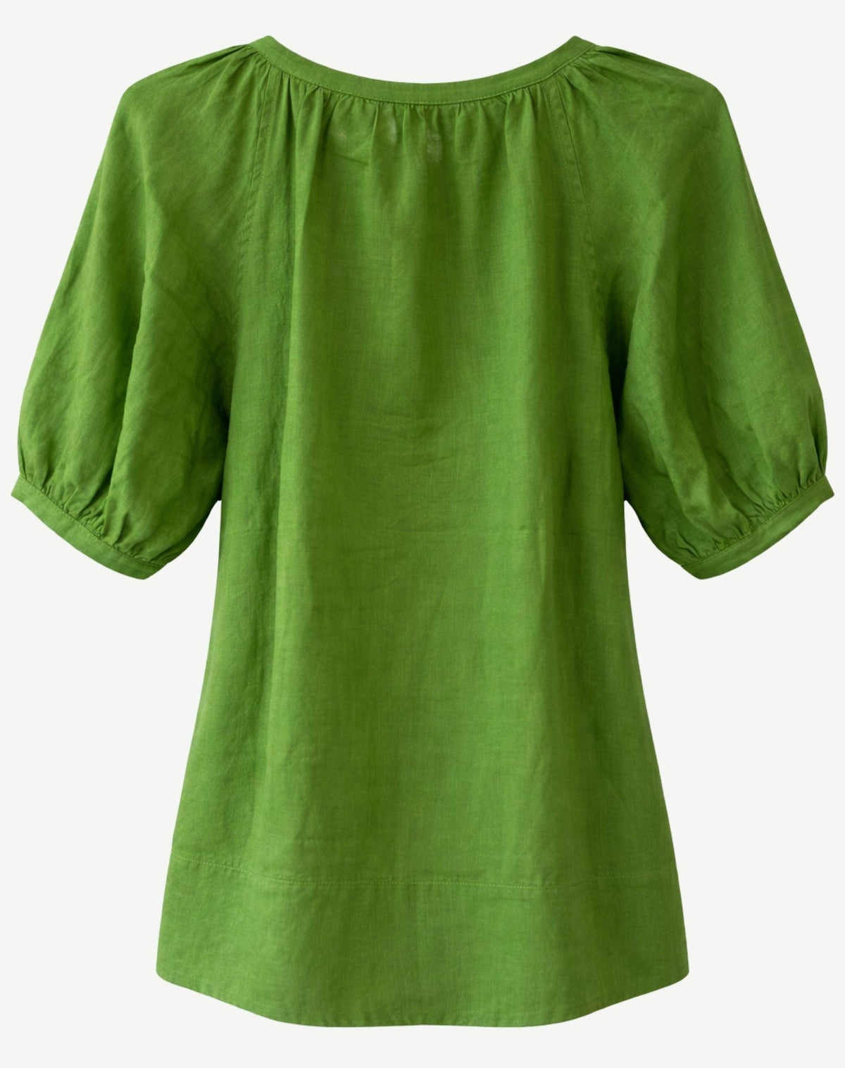 Deep Green Linen Raglan Sleeve Blouse Outback Supply Co