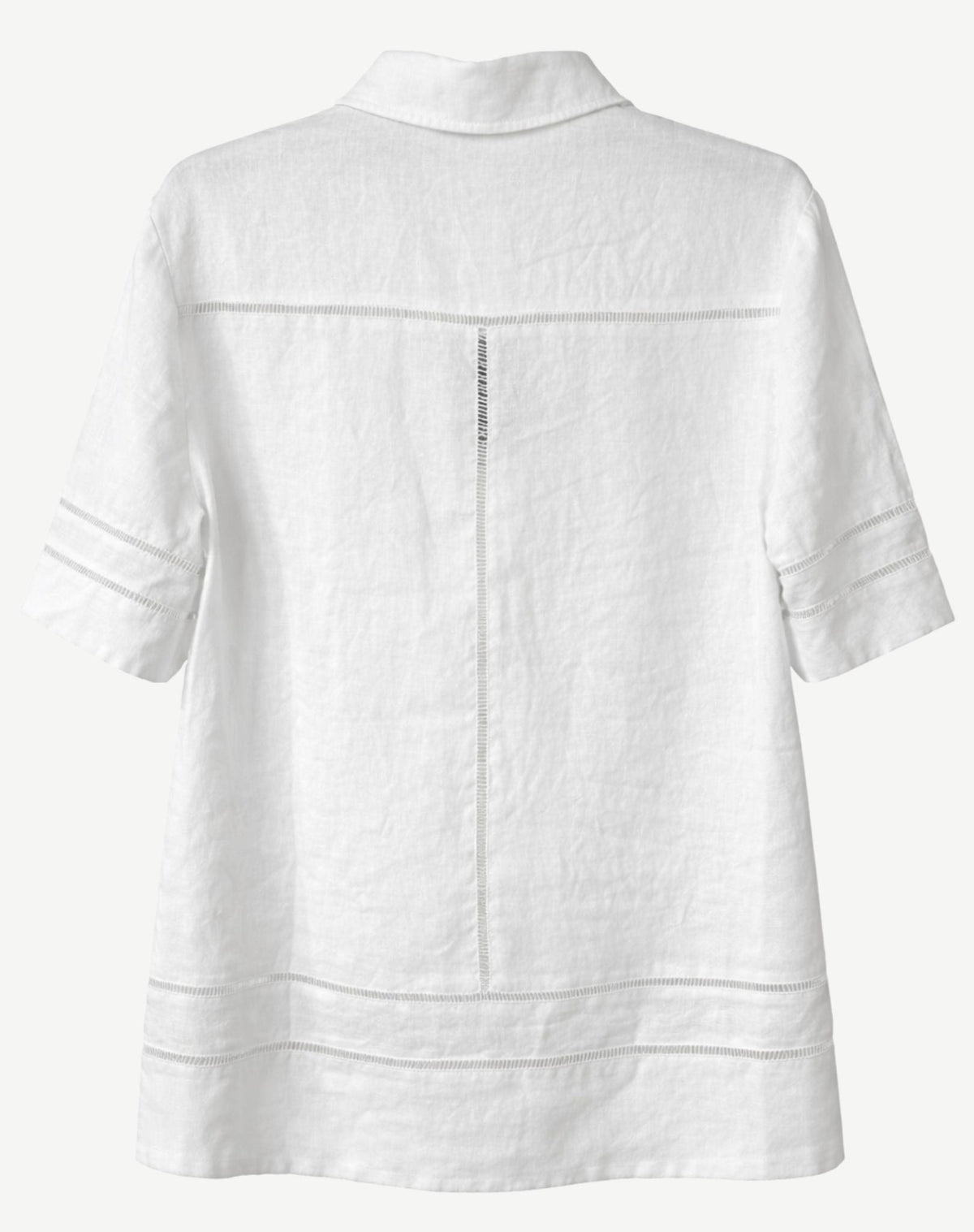 White Linen Open Camp Collar Shirt [Matching Set] Outback Supply Co