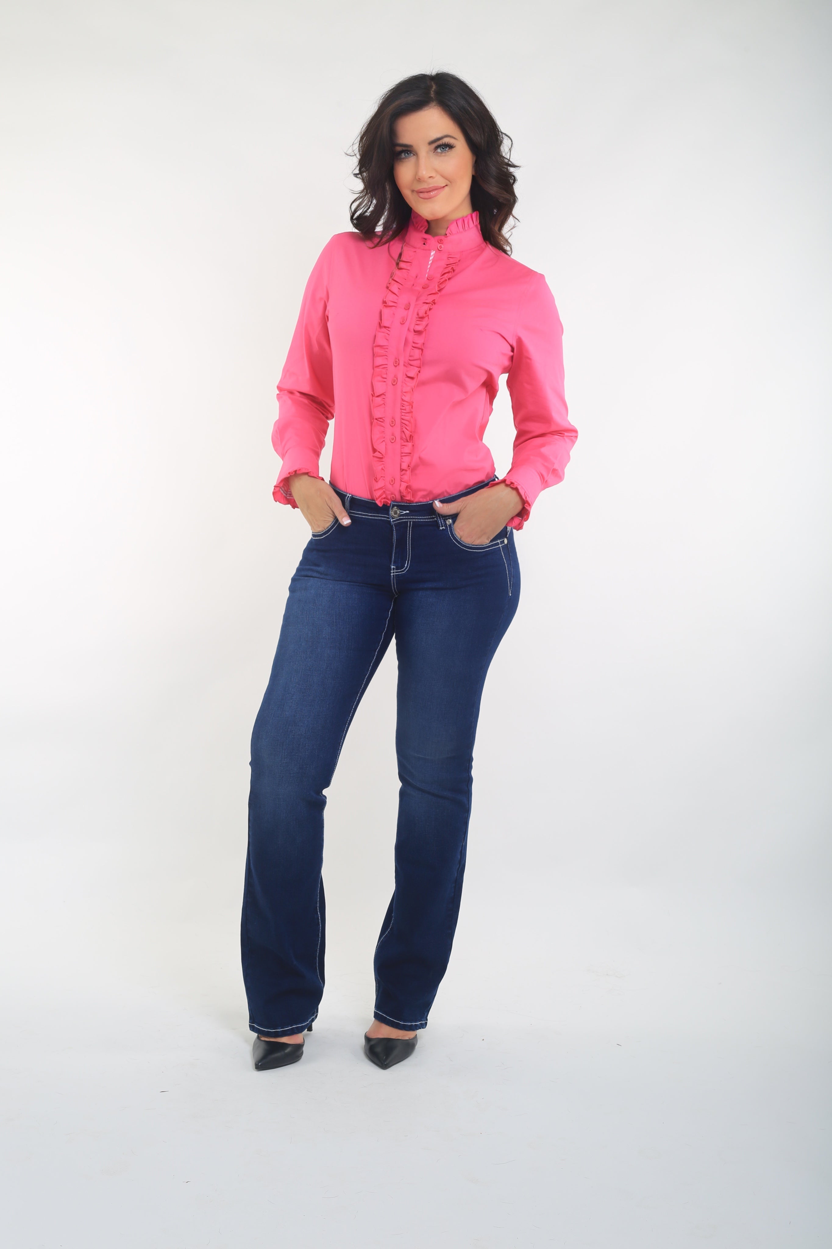 Pink Ruffle Shirt Outback Supply Co