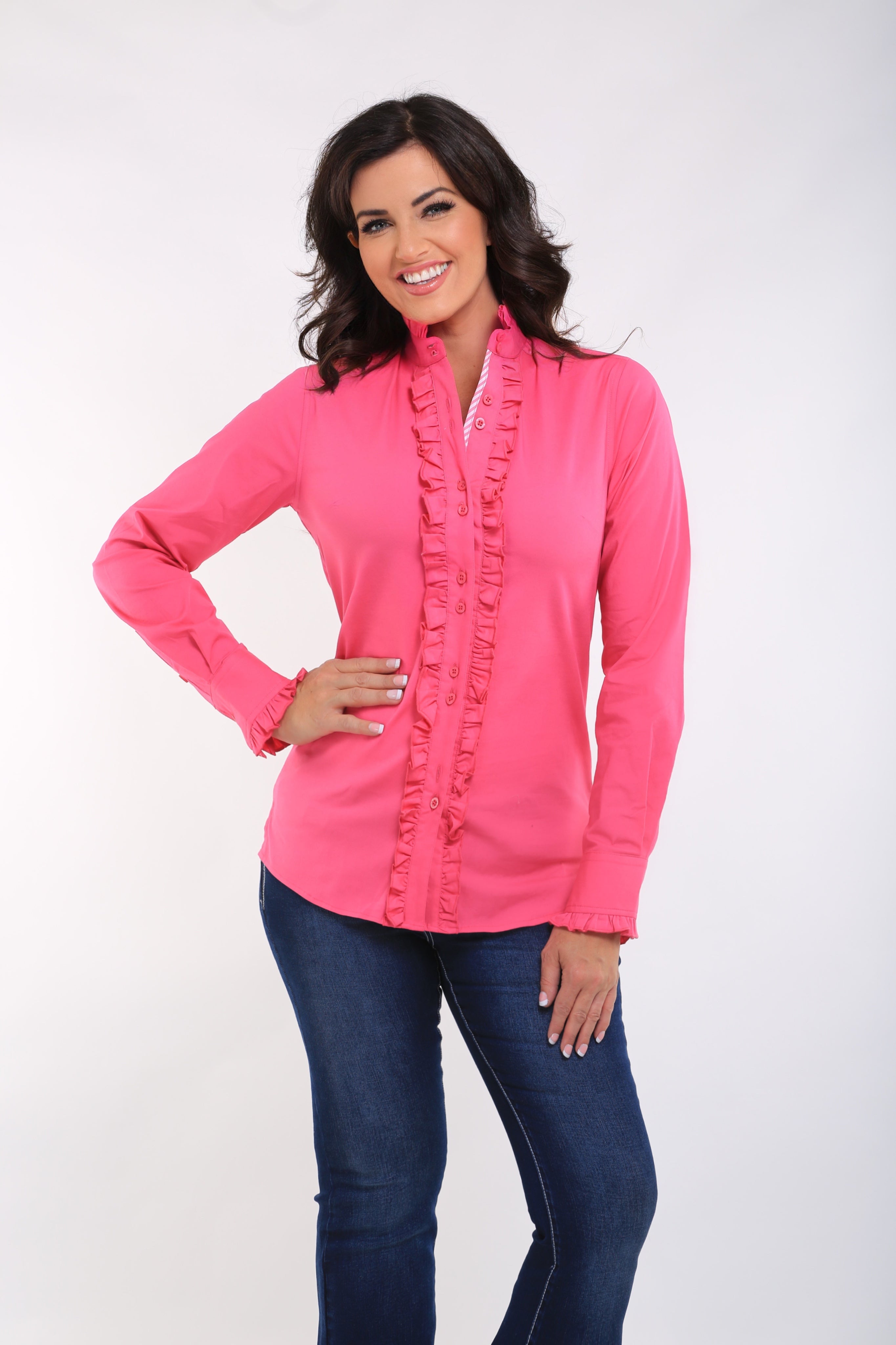 Pink Ruffle Shirt Outback Supply Co