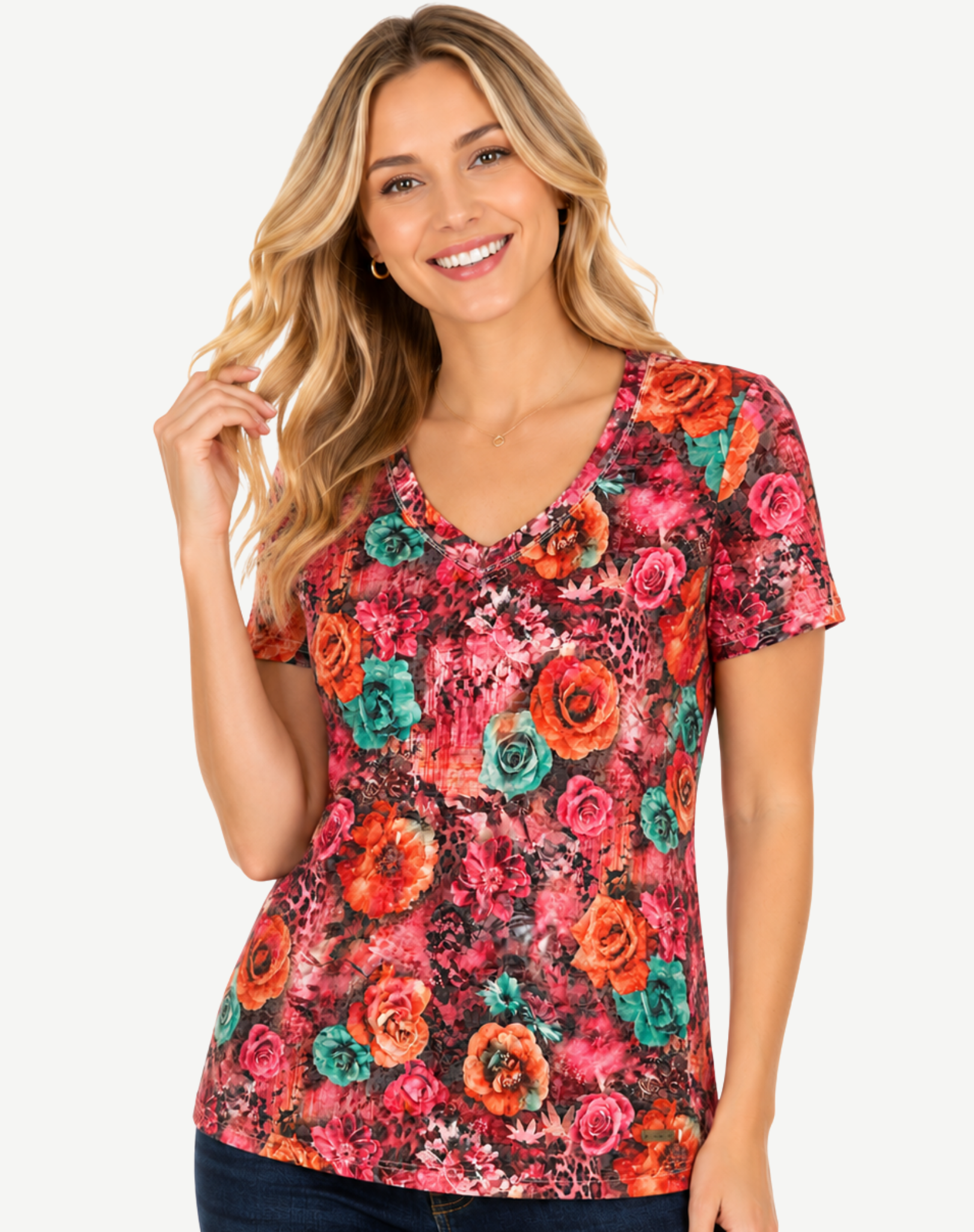 Breezy Floral Print Tee Outback Supply Co