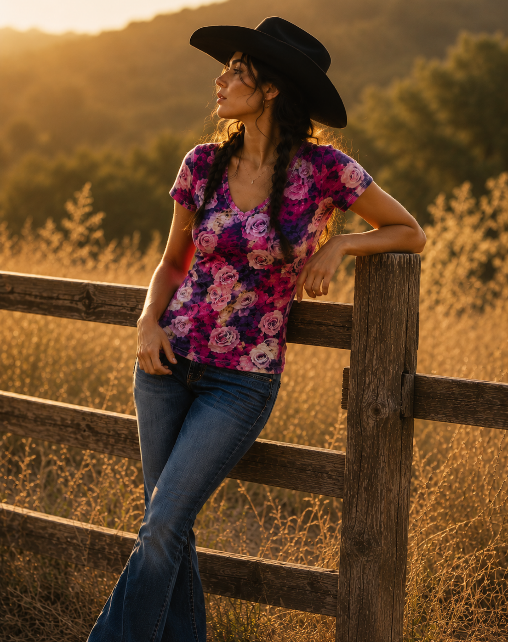 Sorbet Floral Print Tee Outback Supply Co
