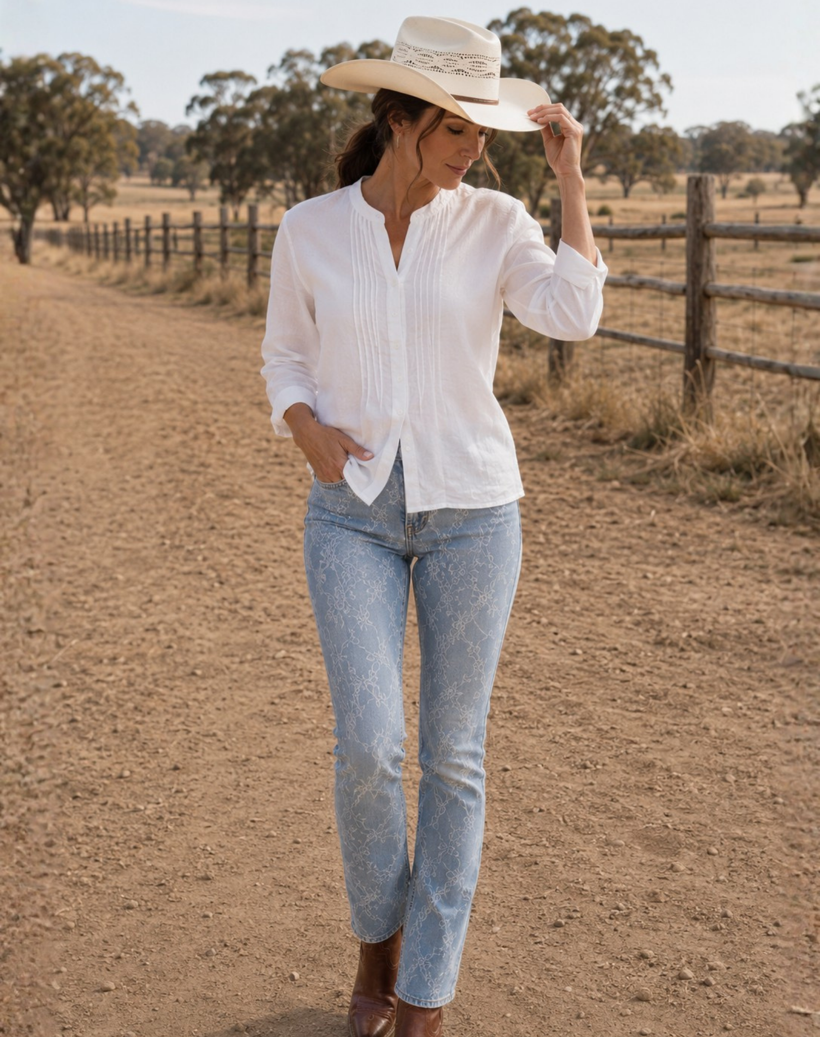 Lace Skinny Leg Jeans Outback Supply Co