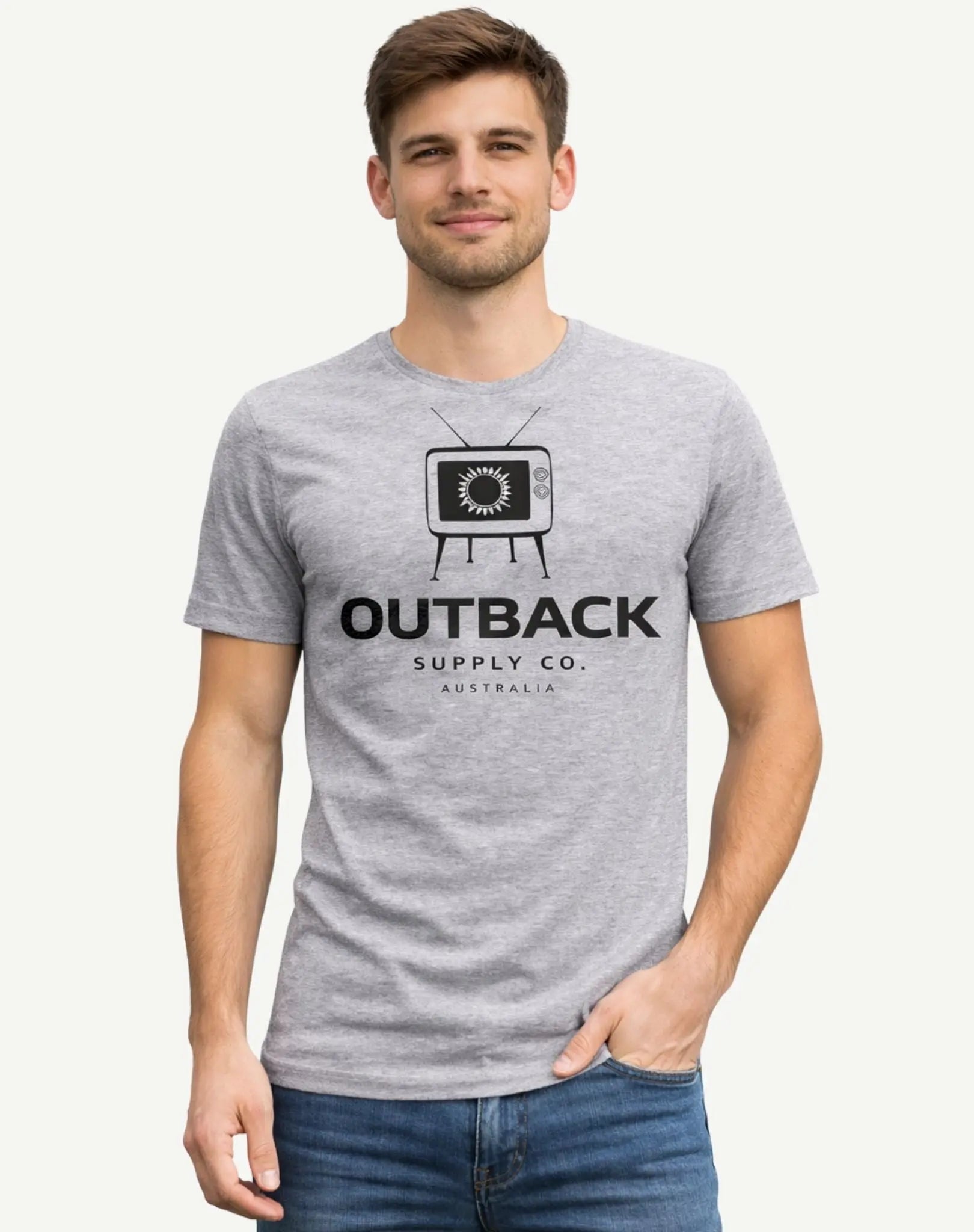 Outback TV T-Shirt - Grey Outback Supply Co