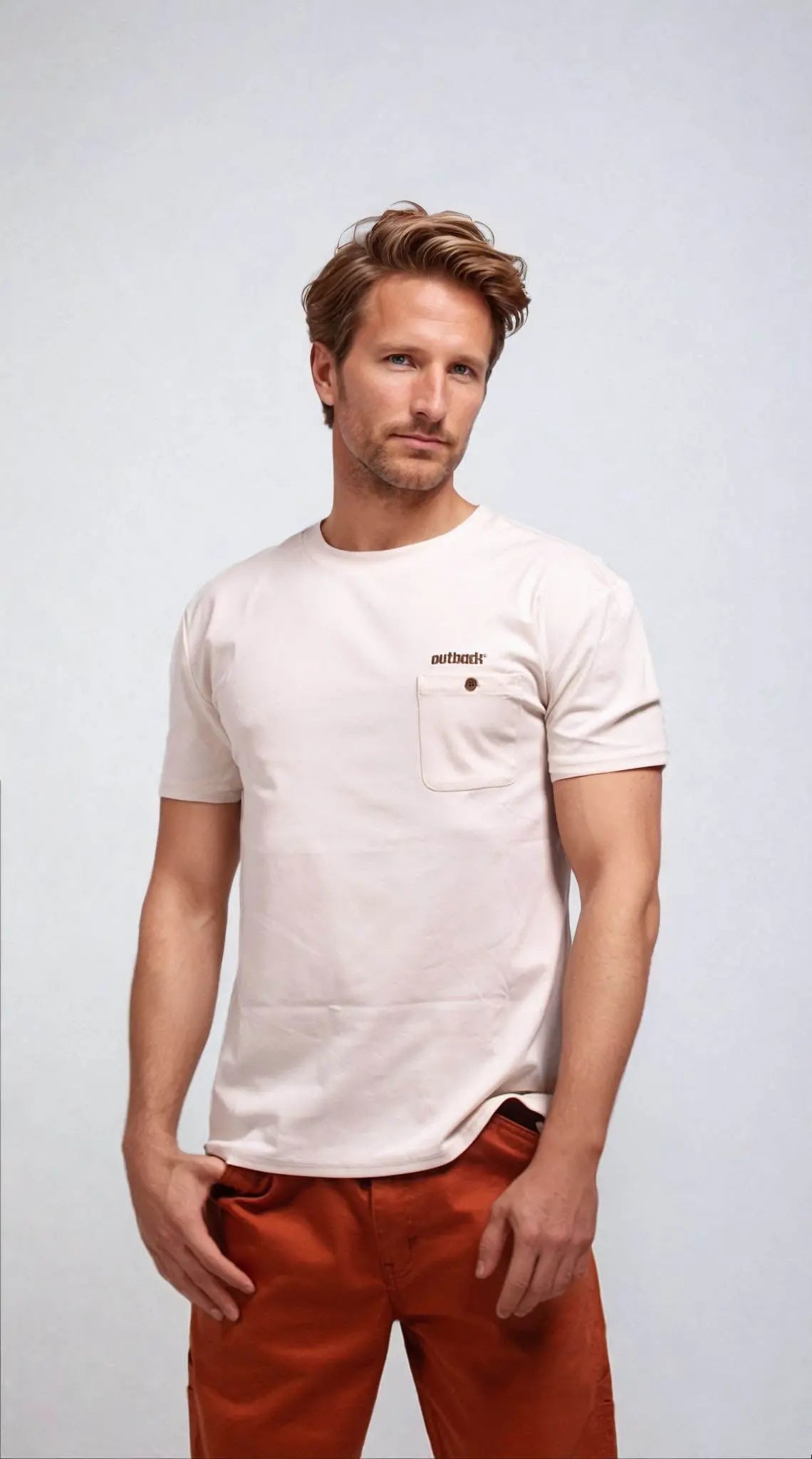 Red Earth Revival Tee - Ecru Outback Supply Co