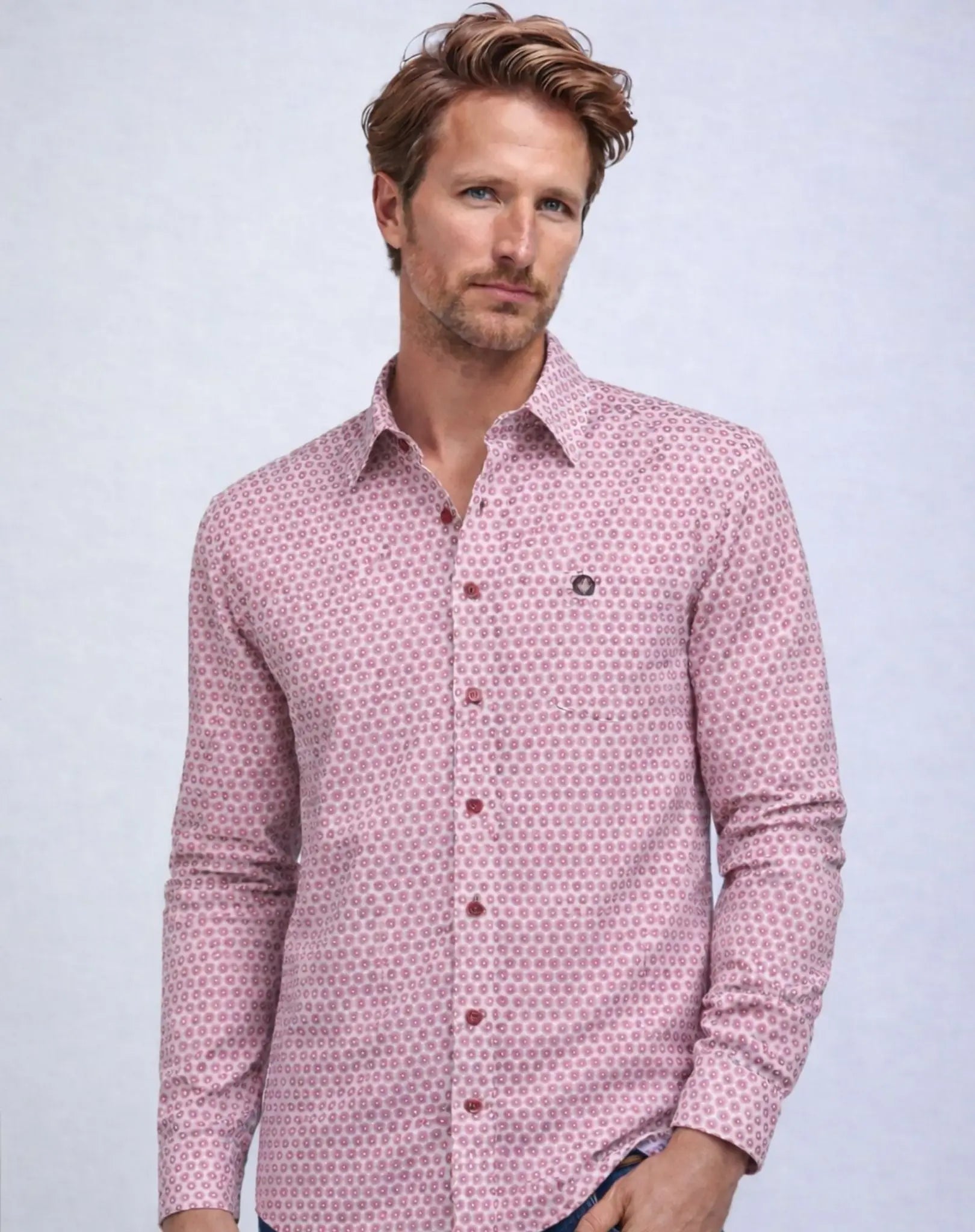 Red Maroon Classic Cotton Shirt Outback Supply Co