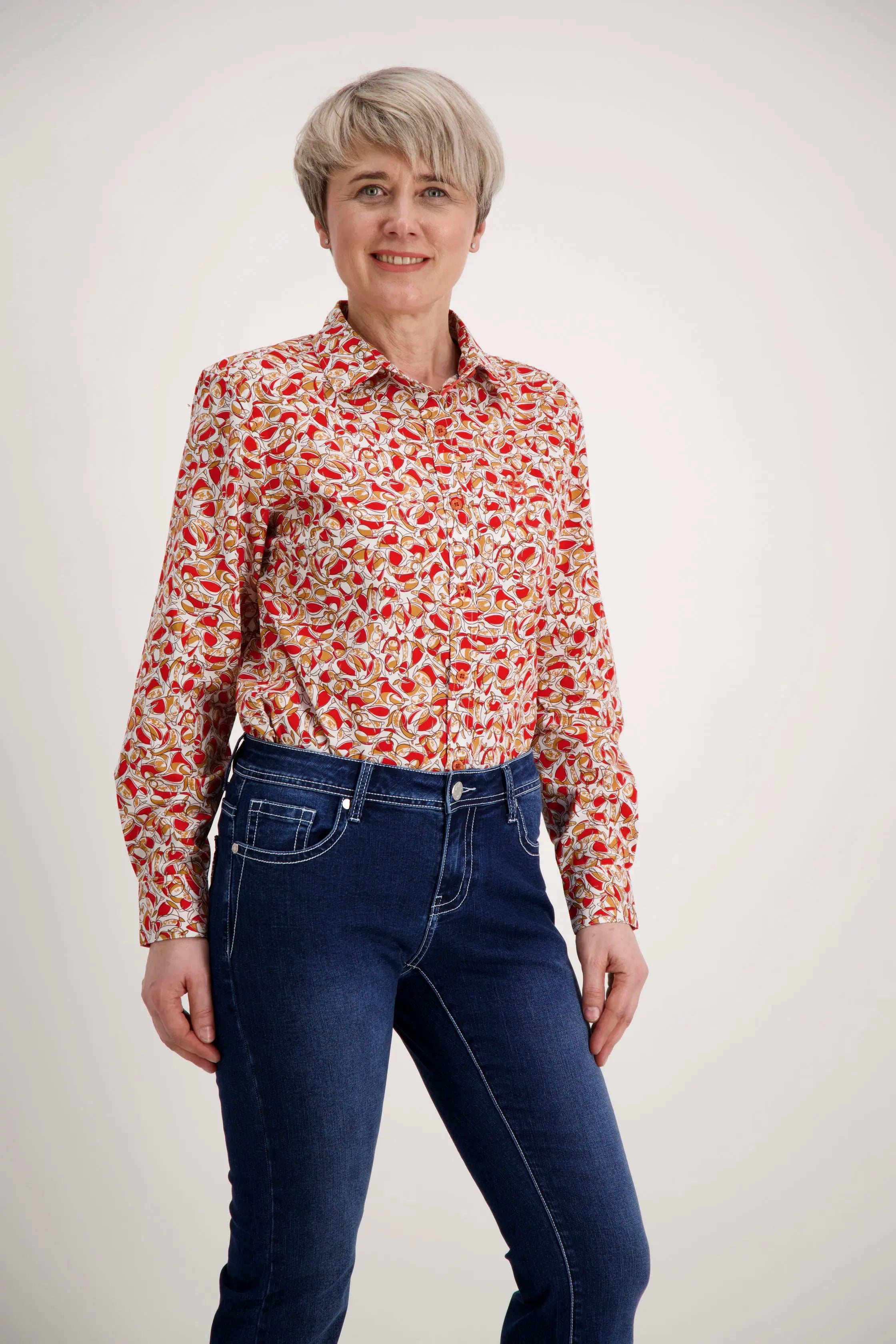 Red Orange Classic Cotton Shirt Outback Supply Co
