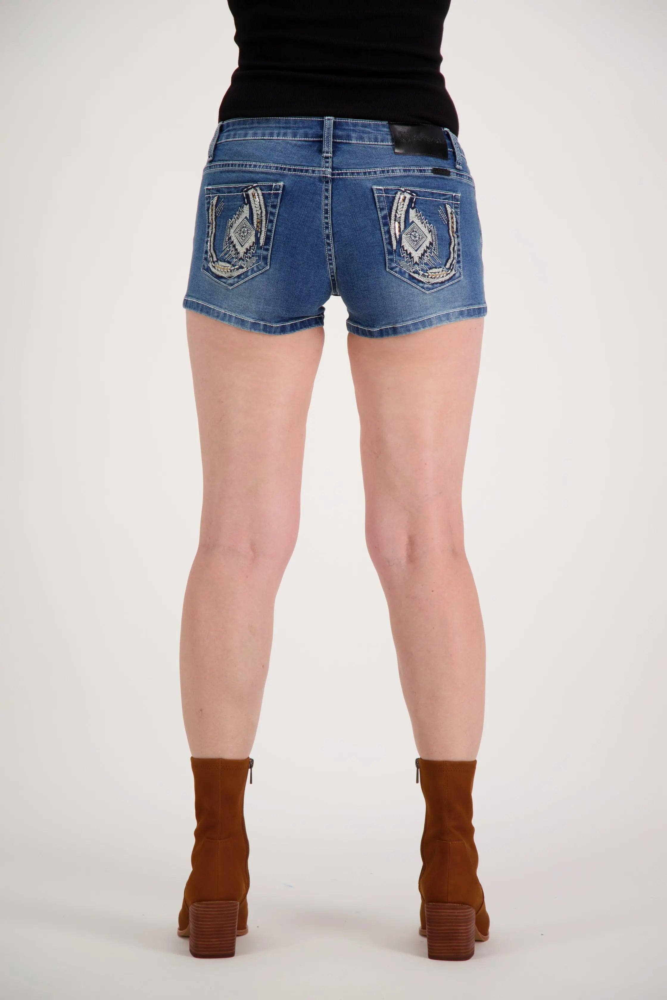 Siena Bling Denim Shorts Outback Supply Co