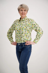 White Yellow Classic Cotton Shirt Outback Supply Co