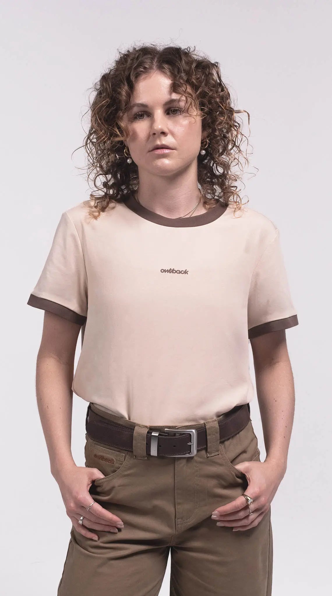 Wildwave Tee - Beige Outback Supply Co