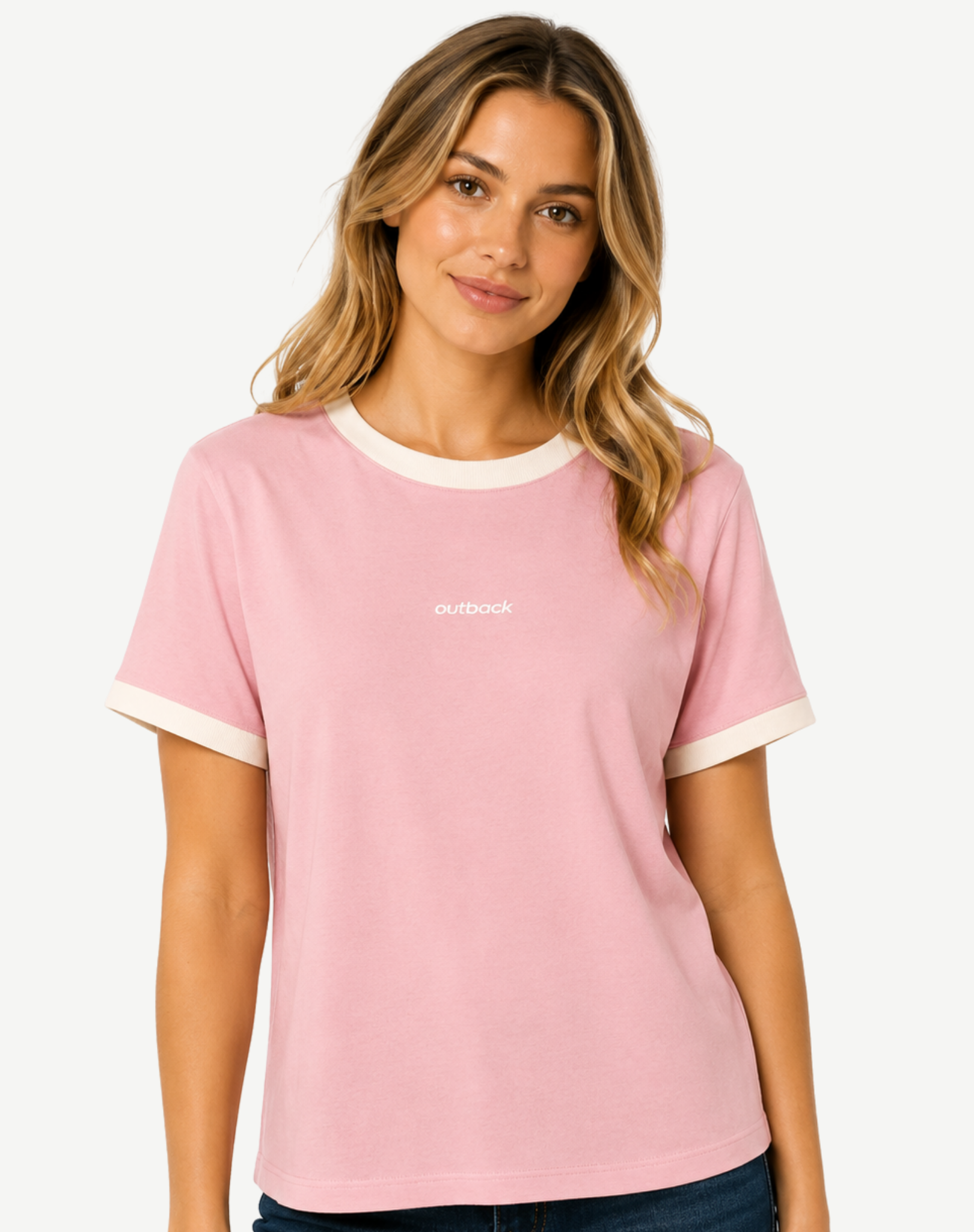 Wildwave Tee - Peach Outback Supply Co