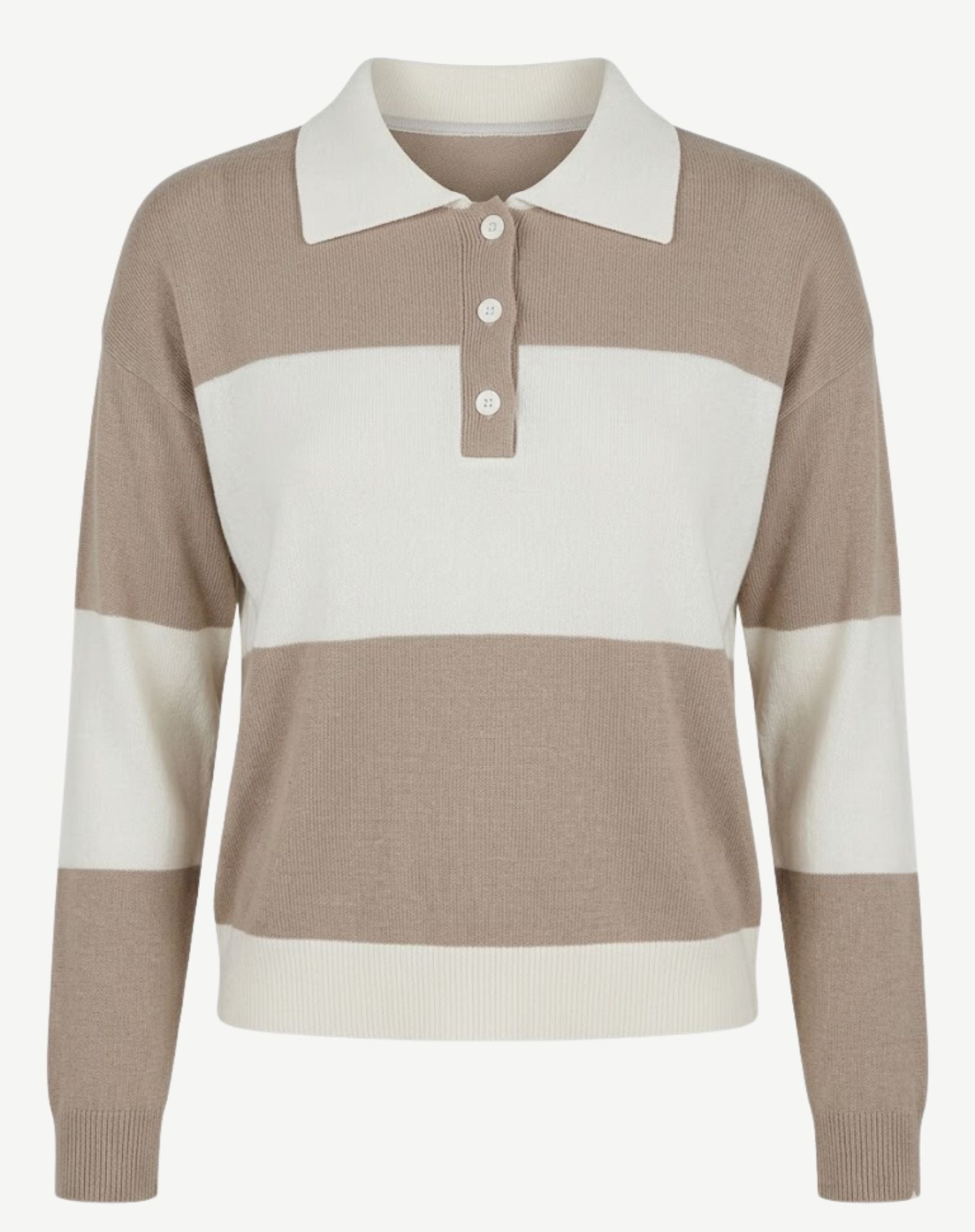 Willow Stripe Polo - Beige Outback Supply Co