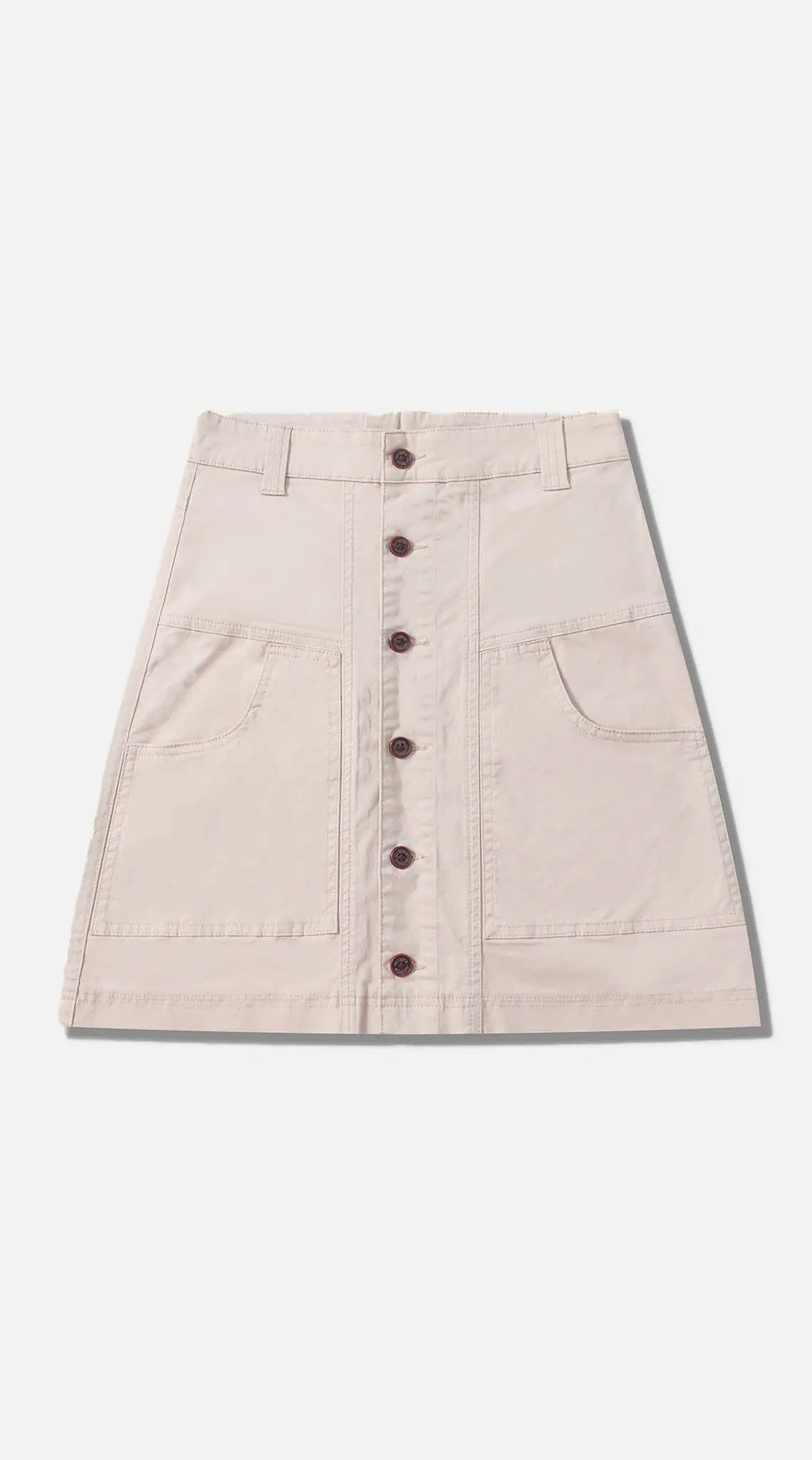 Yarra A-Line Denim Skirt - Ecru Outback Supply Co