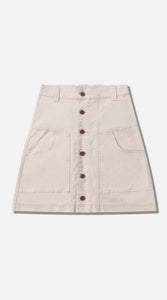 Yarra A-Line Denim Skirt - Ecru Outback Supply Co